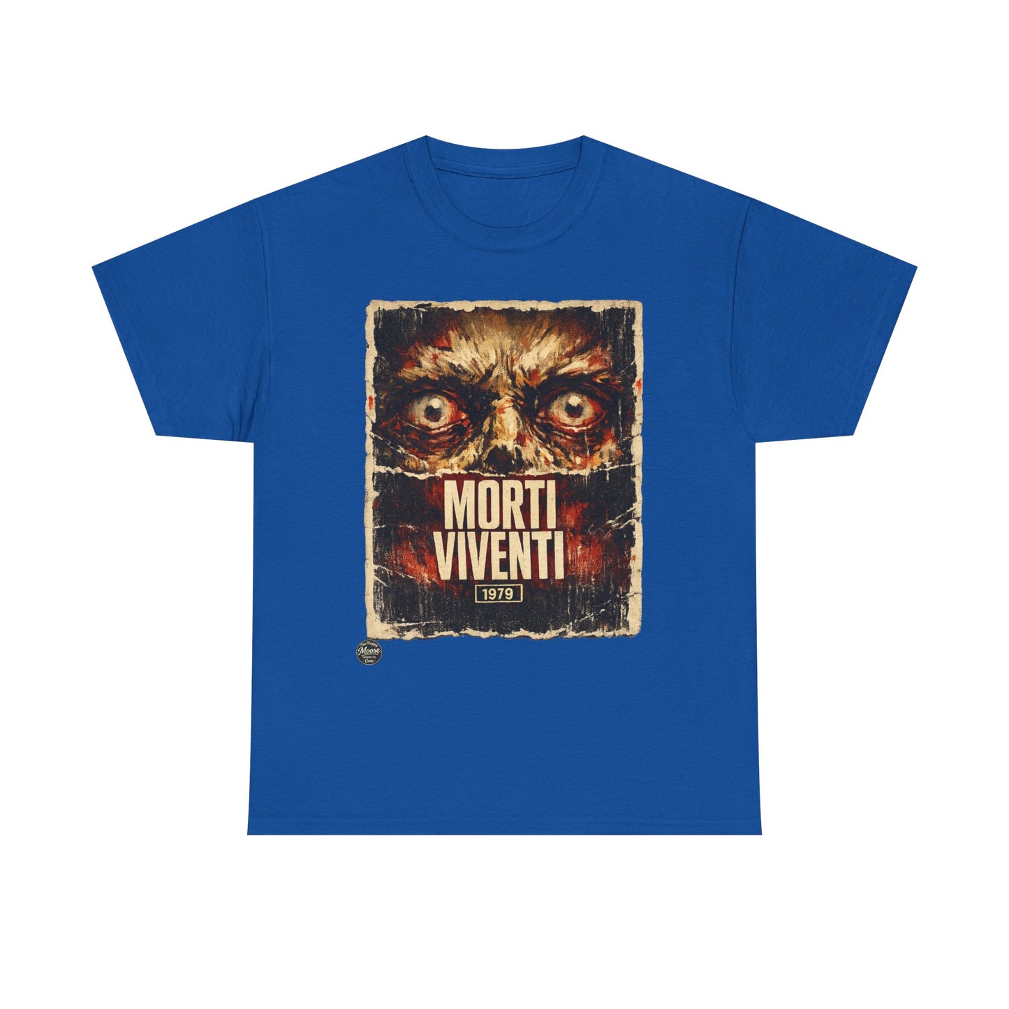 Zombie Horror Poster Tee — "Morti Viventi" Graphic T‑Shirt  EZ001