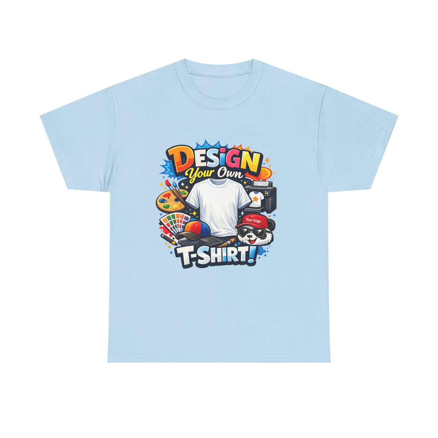 Custom 'Design Your Own' T-Shirt — Personalized Graphic Tee (Front And Rear Print)