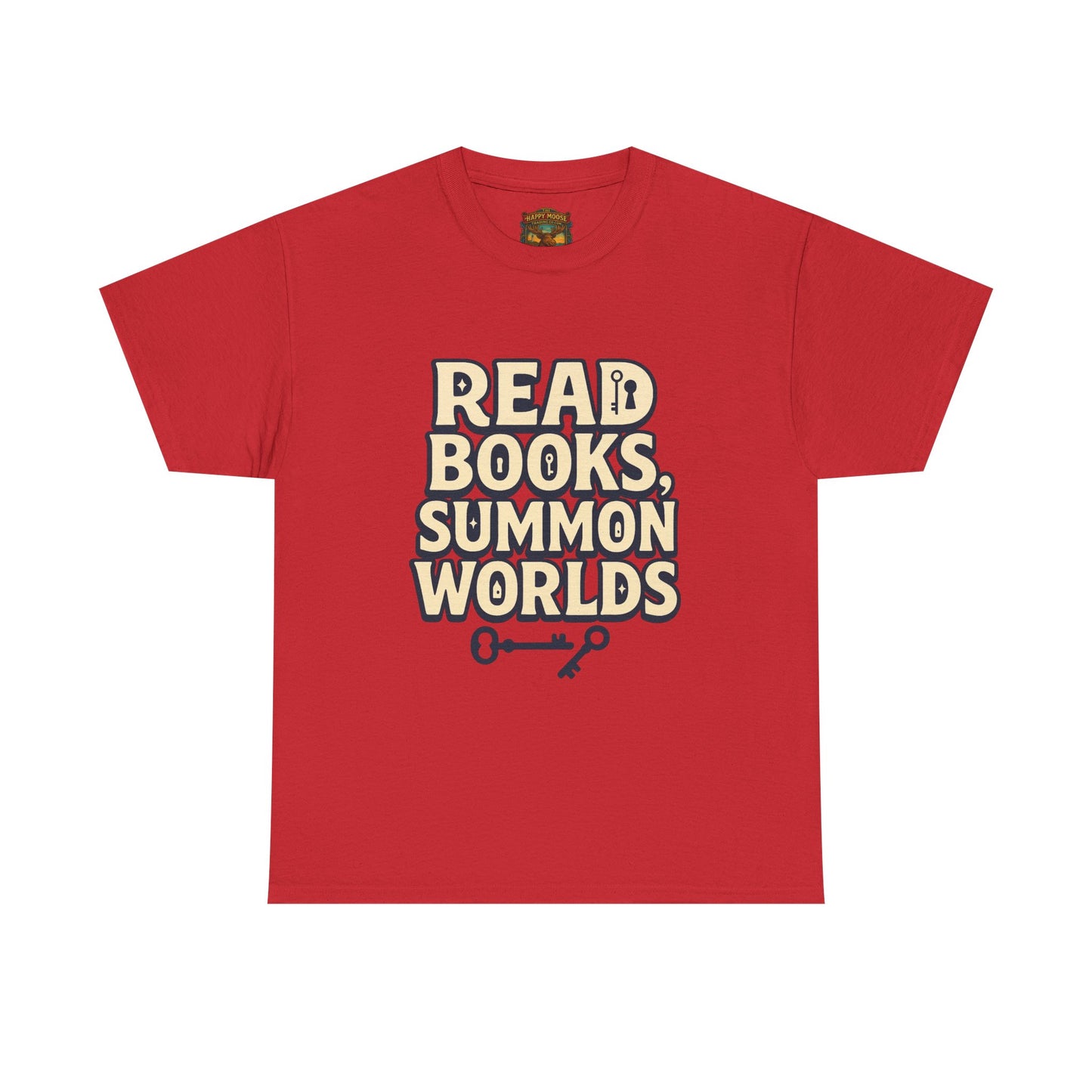 Read Books Summon Worlds T-Shirt — Literary Fantasy Book Lover Tee