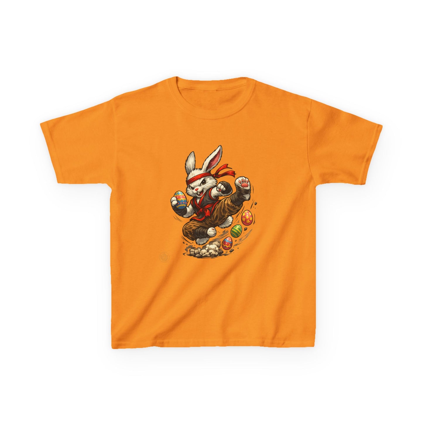 Kids Tee — Playful Easter Bunny with Colorful Eggs