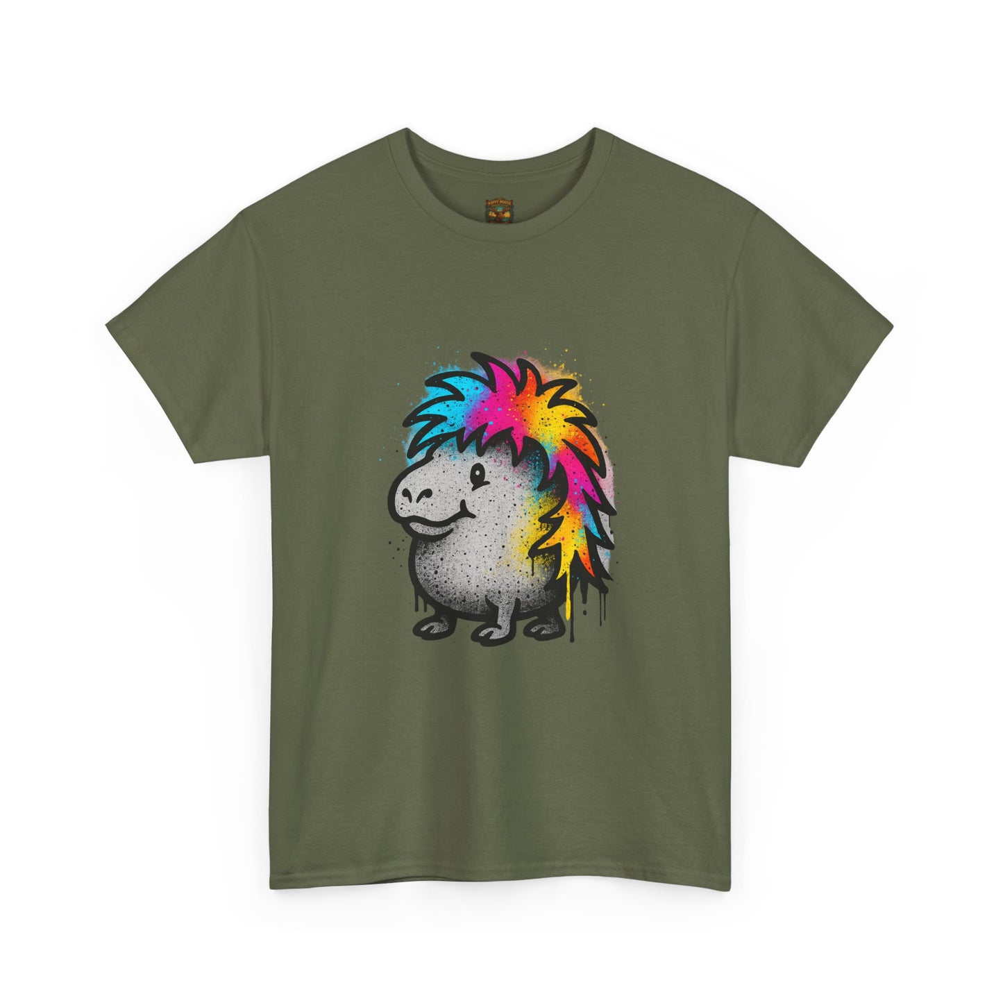 Rainbow Mohawk Quokka T-Shirt — Cute Colorful Quokka Tee