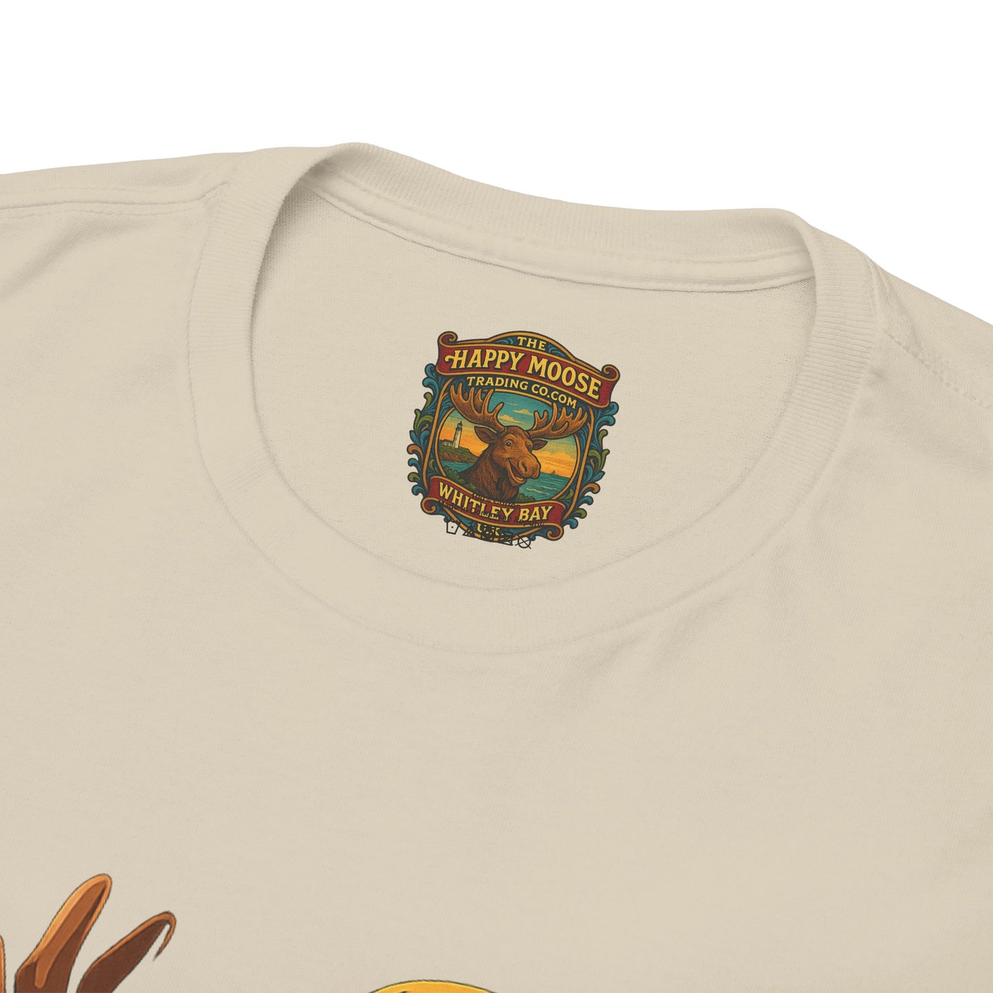 The Moose With The Pearl Earring Graphic Tee — Playful Moose with Headwrap T-Shirt