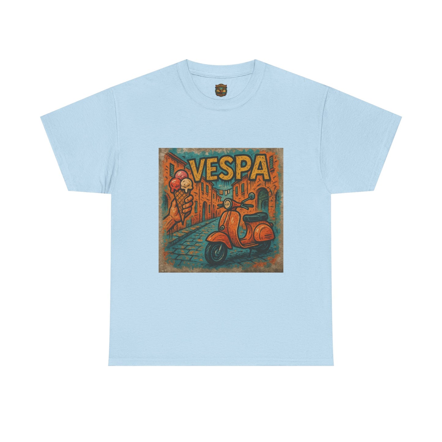 Vintage Scooter Gelato Tee| Vespa Ice Cream Italy T-Shirt