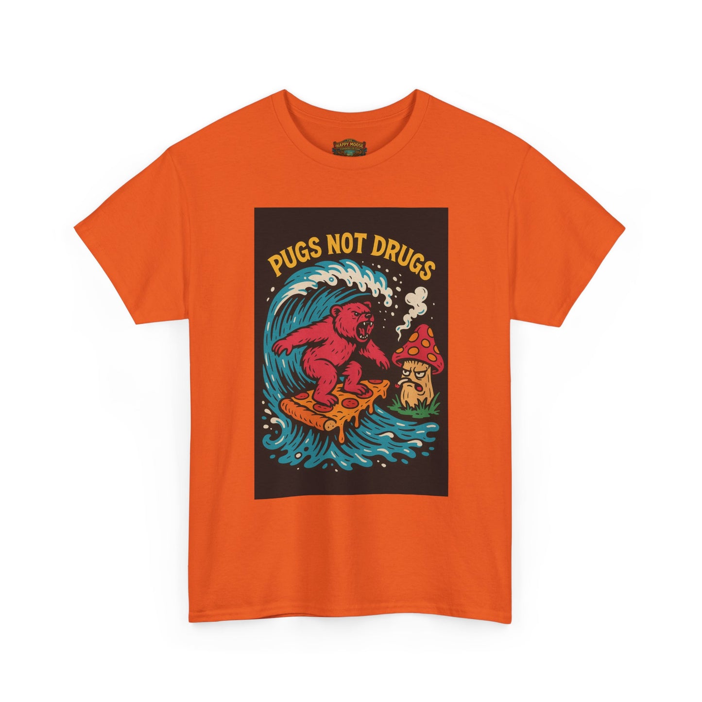 Pugs Not Drugs T-Shirt | Funny Pug Anti-Drug Design