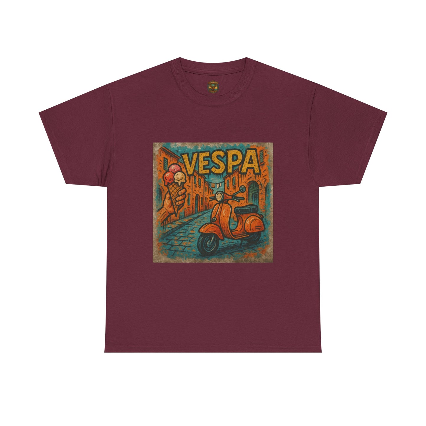 Vintage Scooter Gelato Tee| Vespa Ice Cream Italy T-Shirt