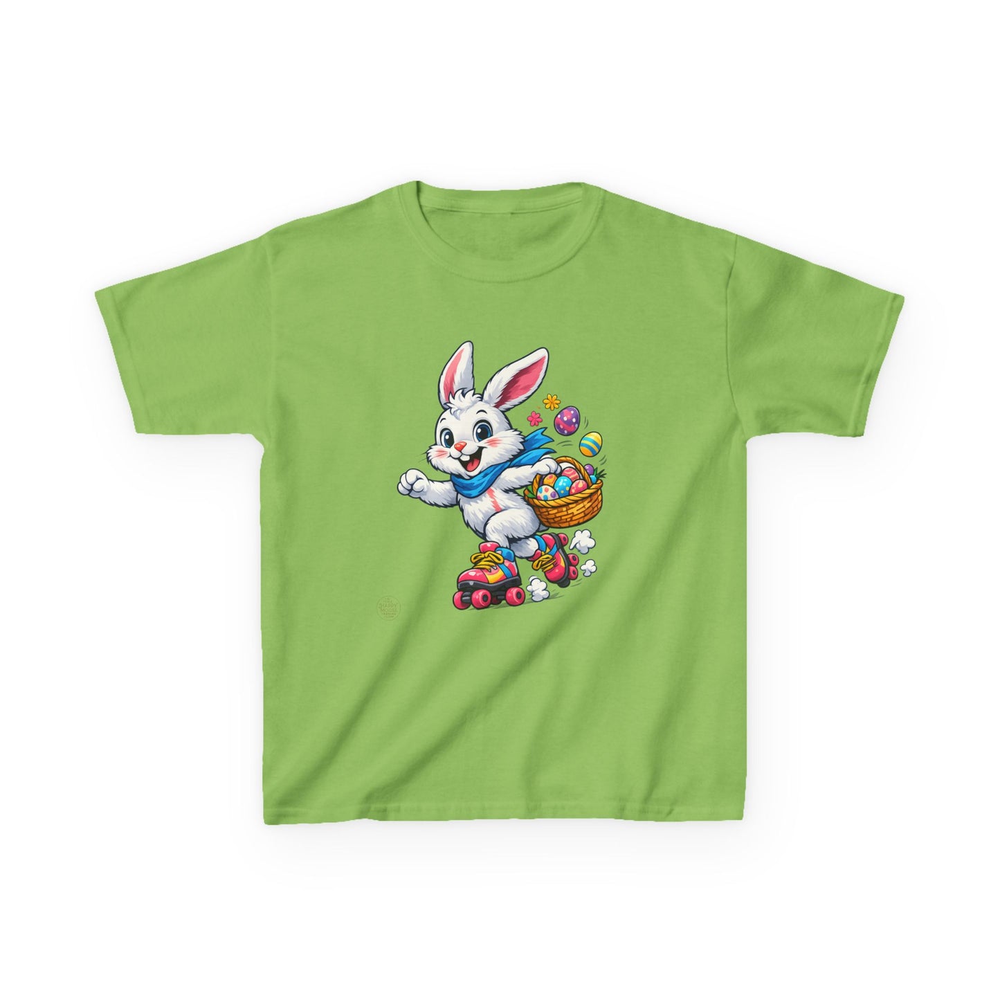 Kids Easter Bunny T-Shirt — Bunny with Easter Eggs Basket