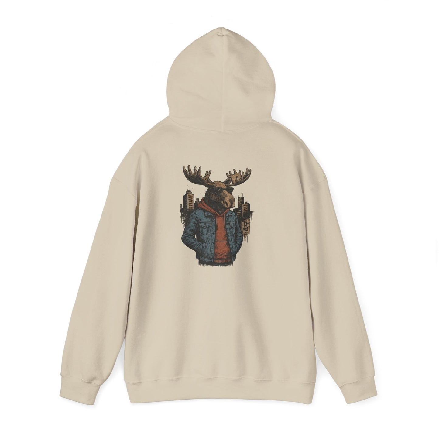 Urban Moose Cityscape Hoodie — Urban Moose Graphic Hooded Sweatshirt