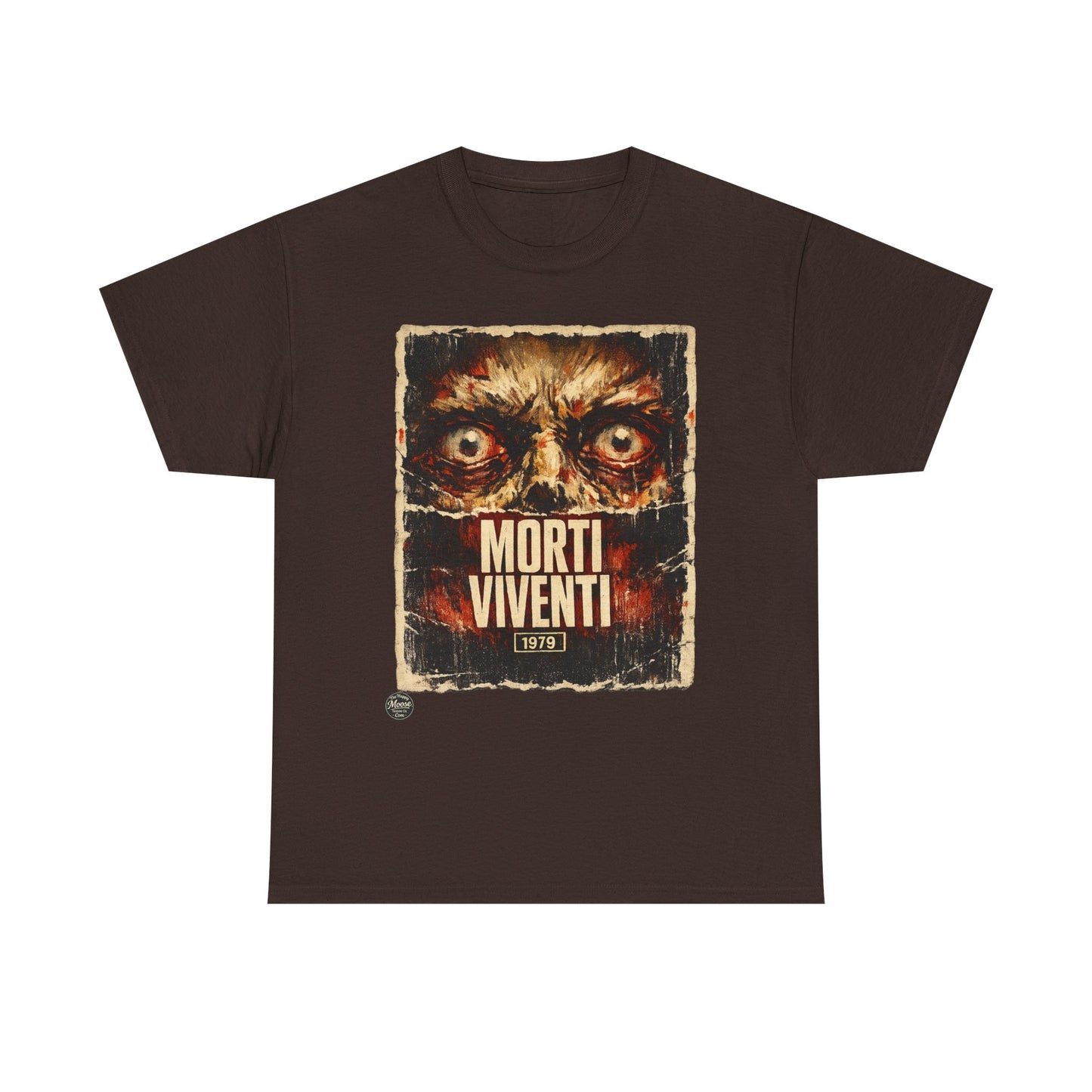 Zombie Horror Poster Tee — "Morti Viventi" Graphic T‑Shirt  EZ001