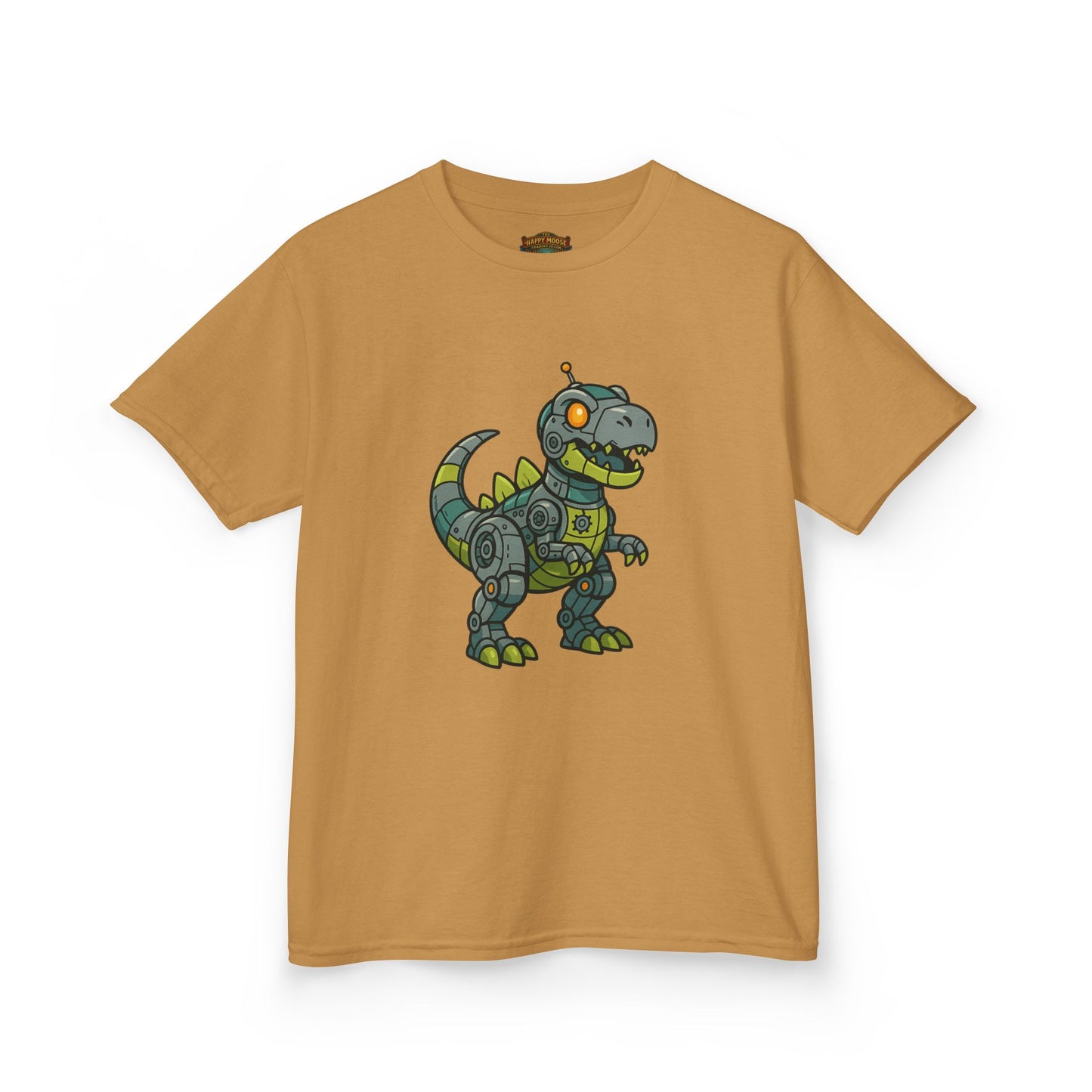 Kids Robot Dinosaur T‑Shirt — Cute Mech T‑Rex Graphic Tee for Boys & Girls
