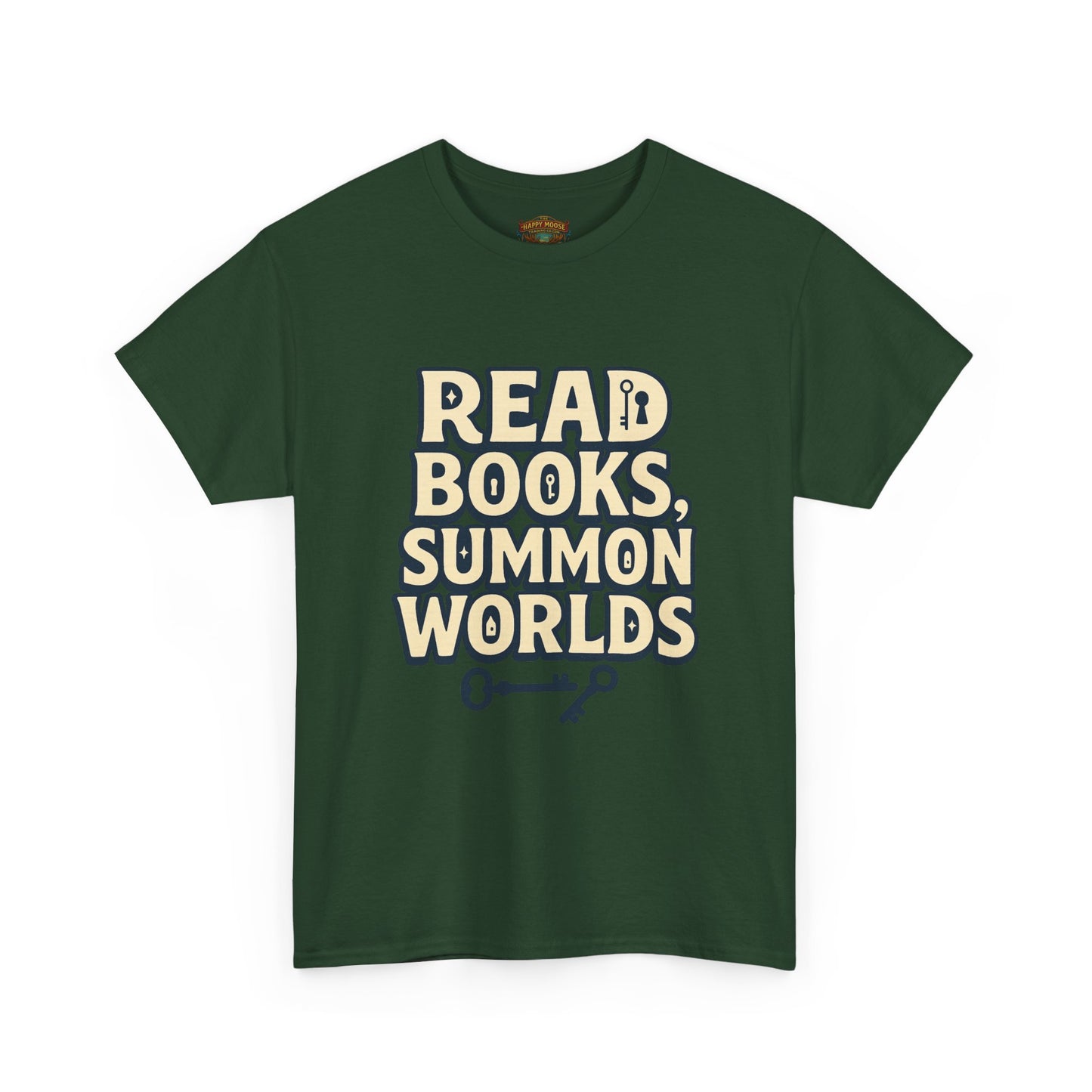 Read Books Summon Worlds T-Shirt — Literary Fantasy Book Lover Tee