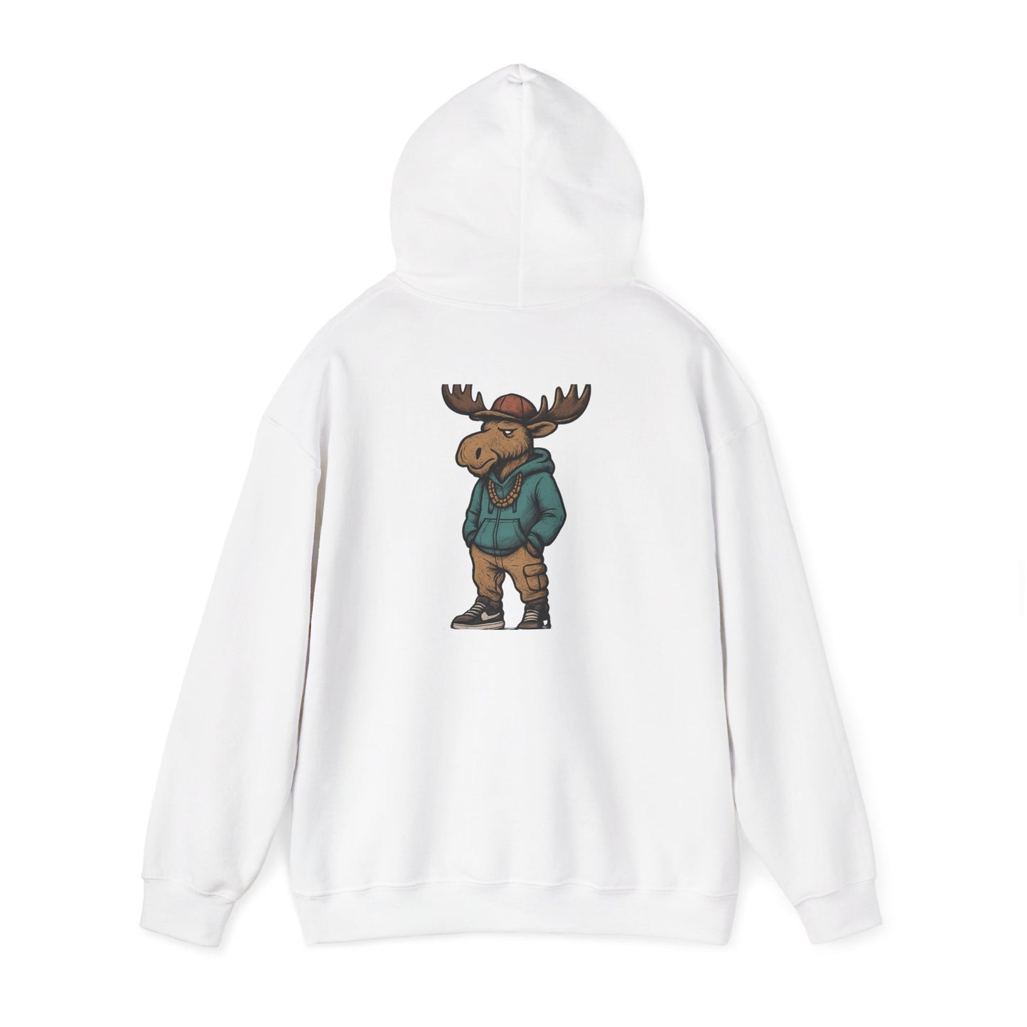 Moose Hoodie — Casual Streetwear Graphic Pullover