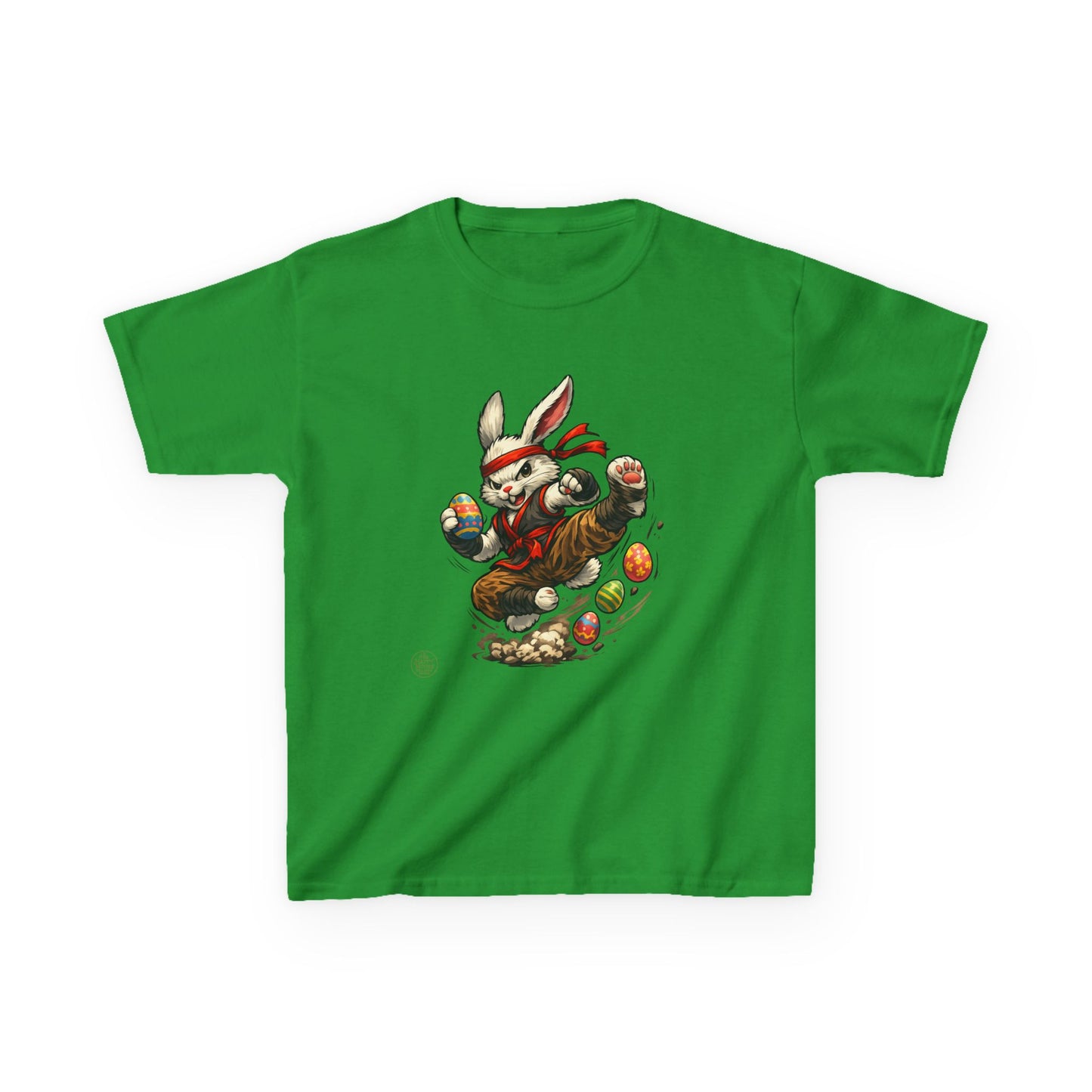 Kids Tee — Playful Easter Bunny with Colorful Eggs