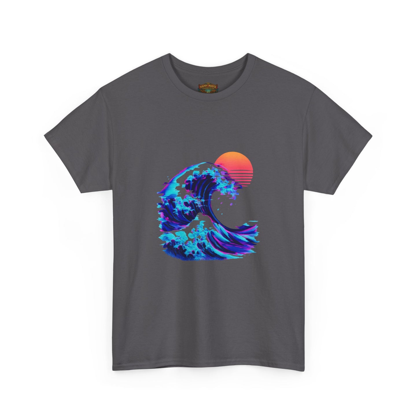 Wave Sunset T-Shirt — Retro Ocean Wave Graphic Tee