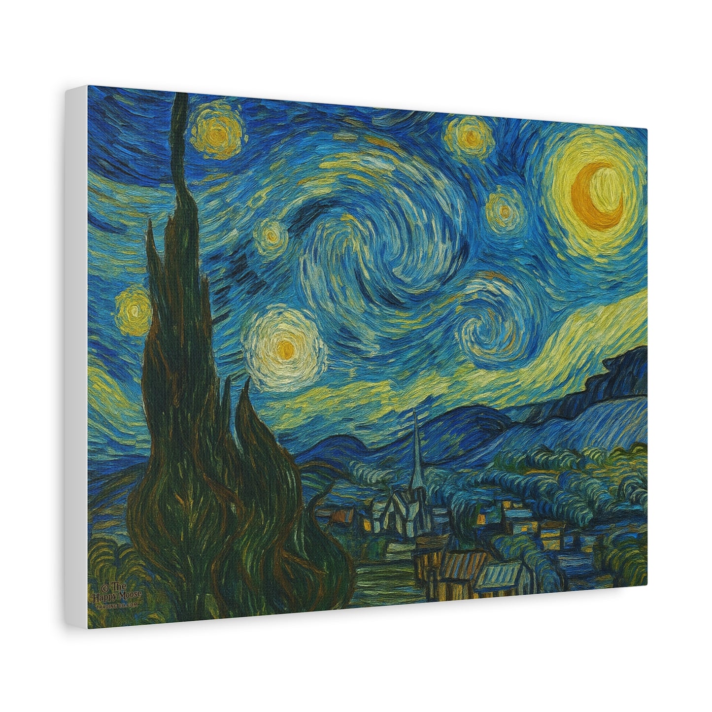 Starry Night Matte Canvas Print — Stretched 1.25" Wall Art