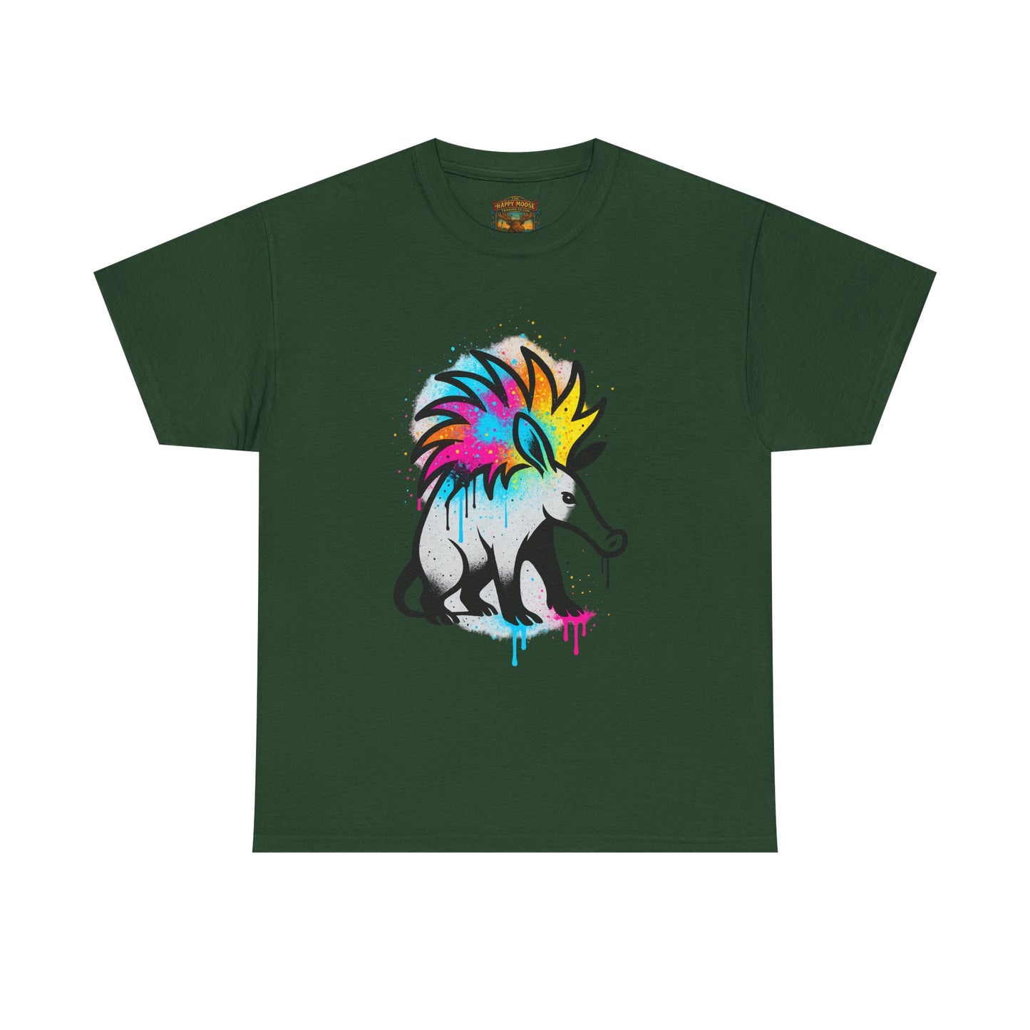 Porcupine Graffiti T-Shirt — Colorful Street Art Animal Tee