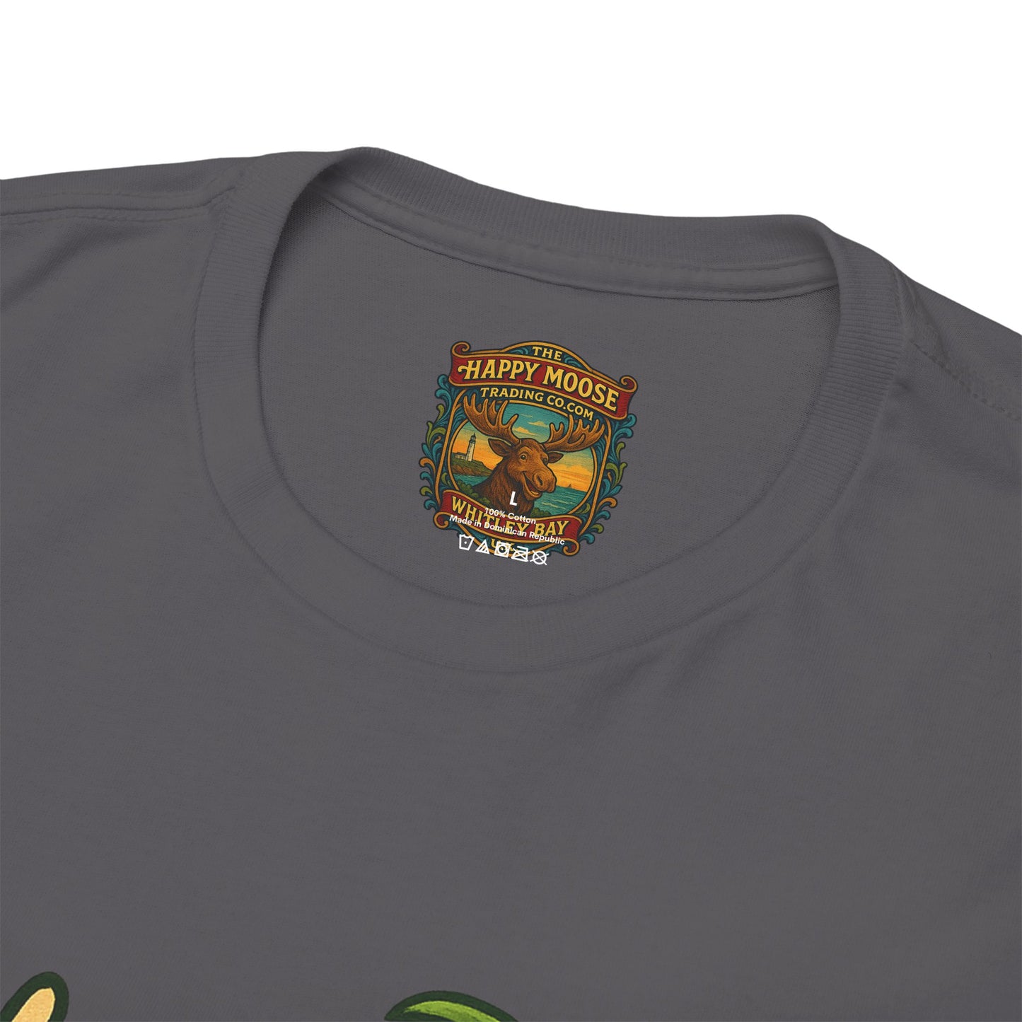 Moose Beach Vacation T-Shirt — Relaxing Tropical Moose Graphic Tee