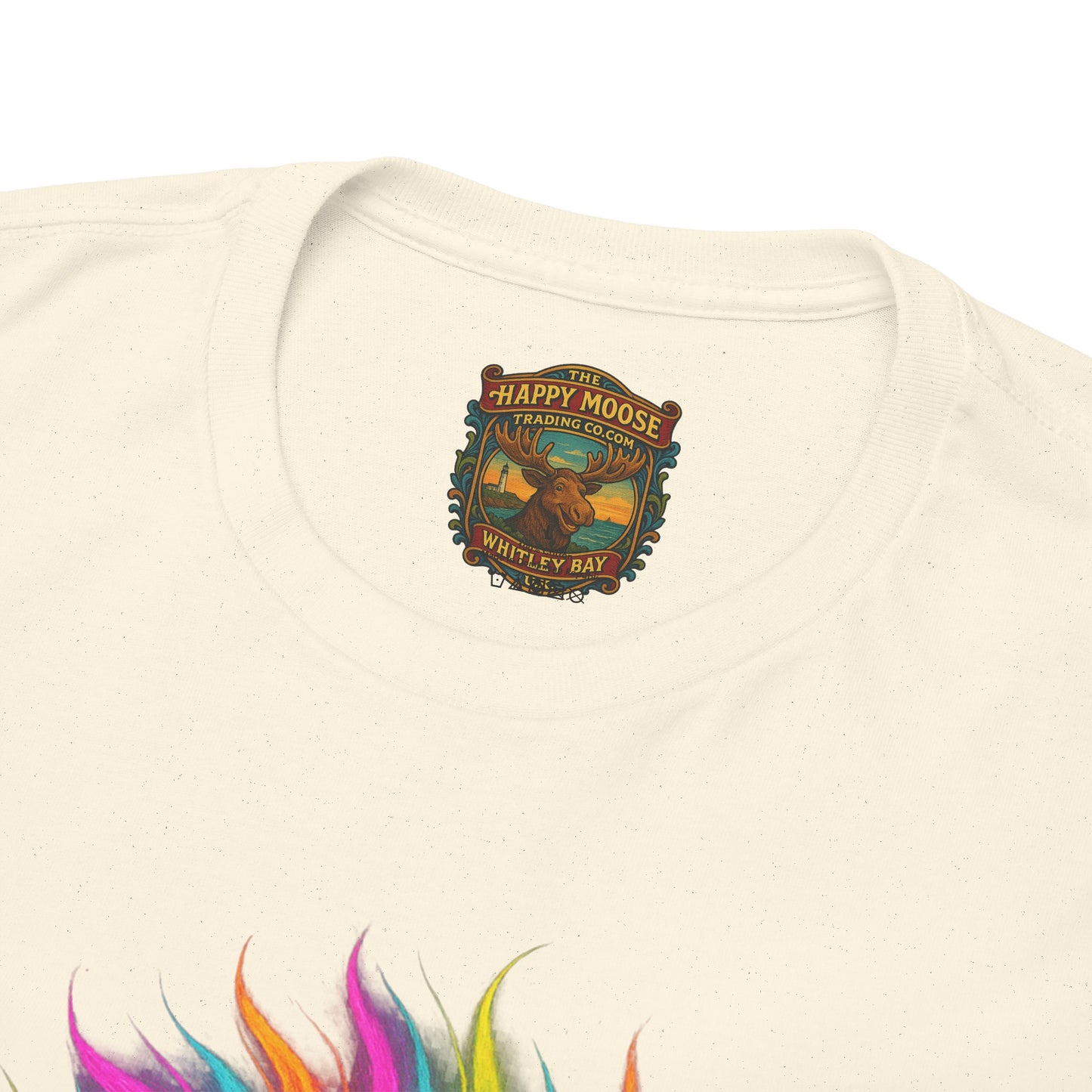 Colorful Highland Cow T-Shirt — Vibrant Rainbow Yak Graphic Tee