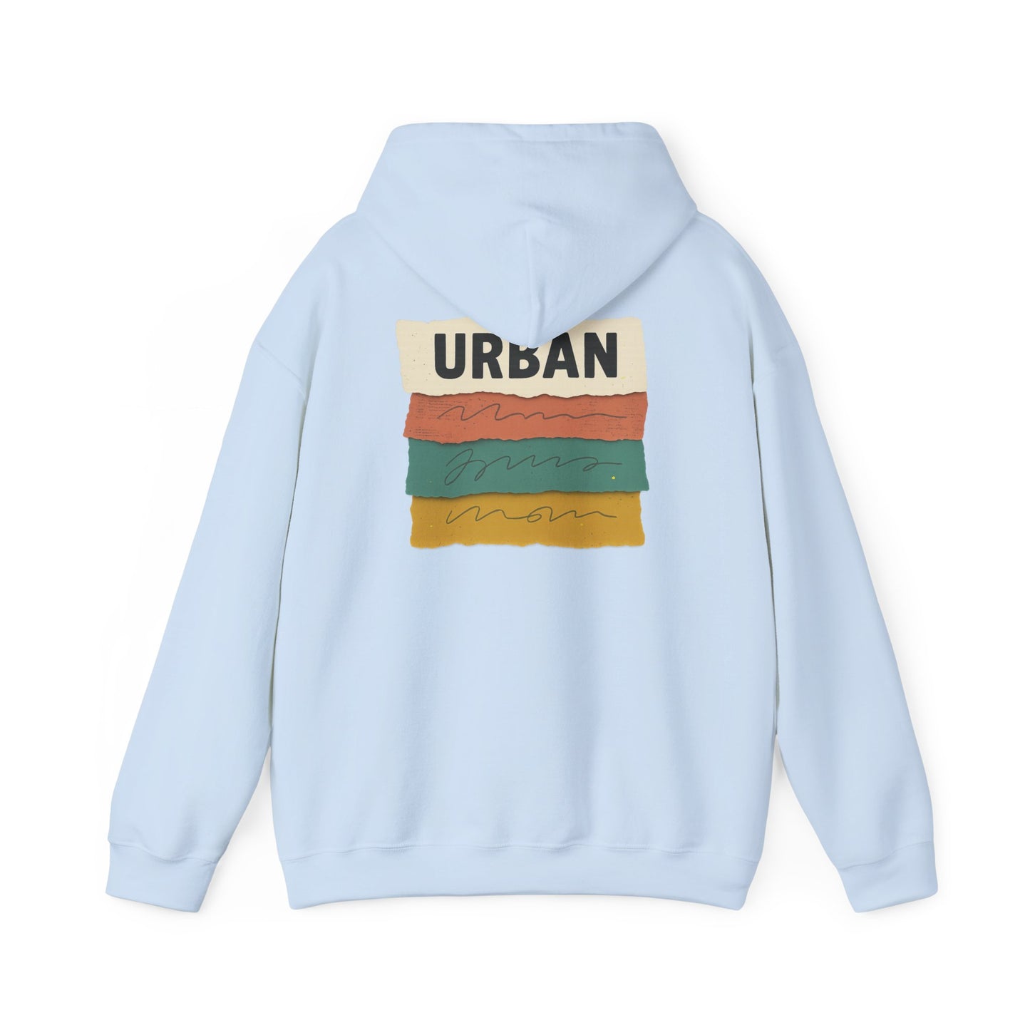 Urban Stripes Hoodie — Retro Color Block Graphic Pullover