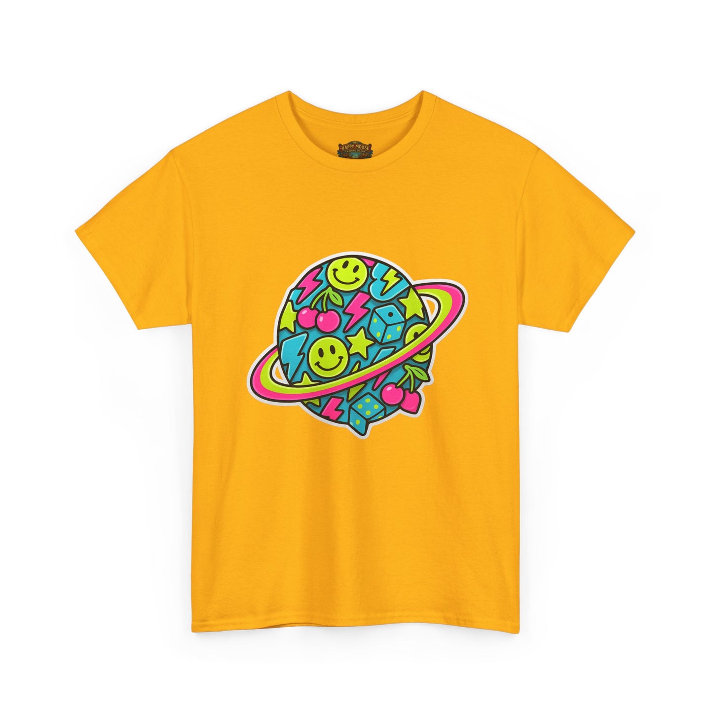 Smiley Planet T-Shirt | Space Cute Graphic Tee