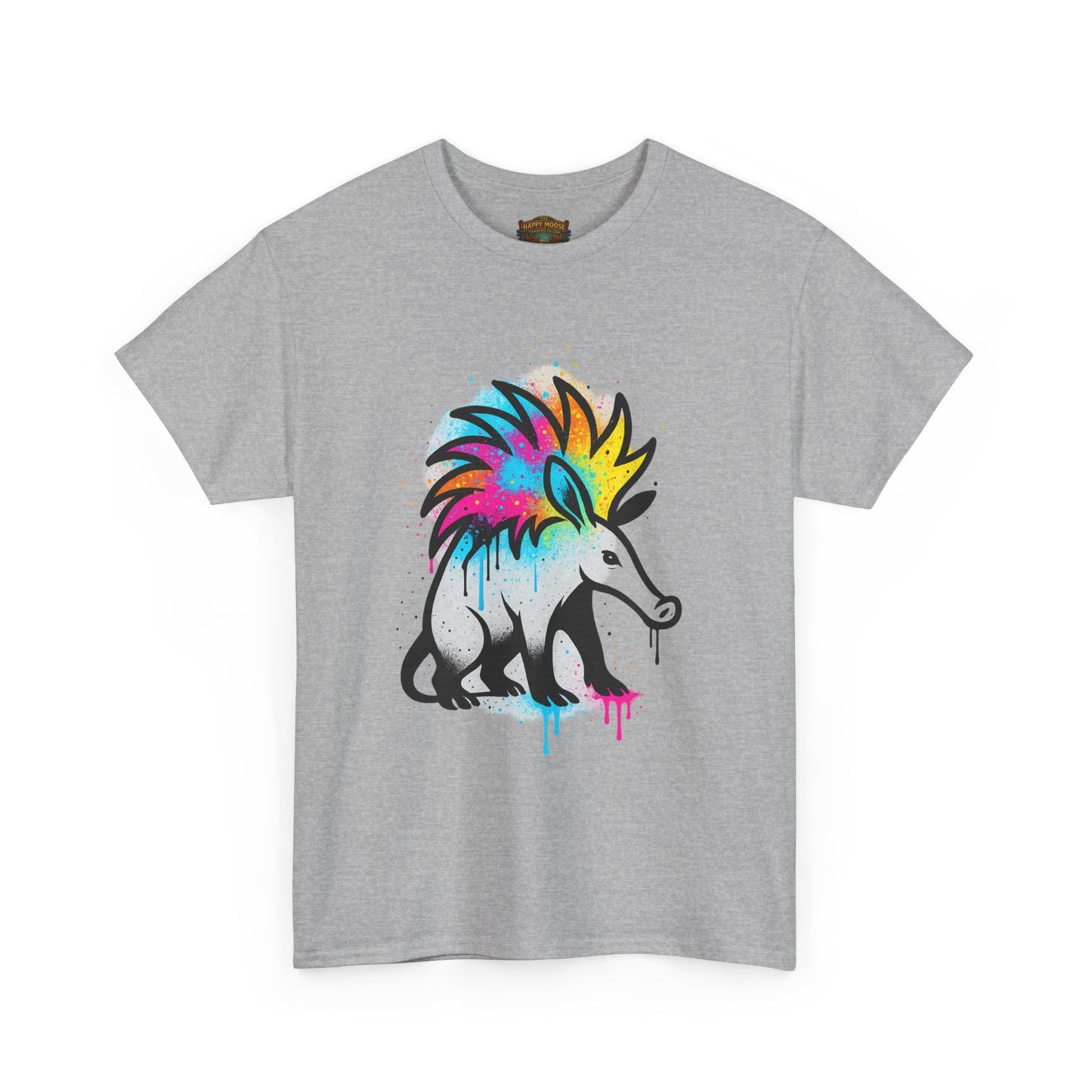 Porcupine Graffiti T-Shirt — Colorful Street Art Animal Tee