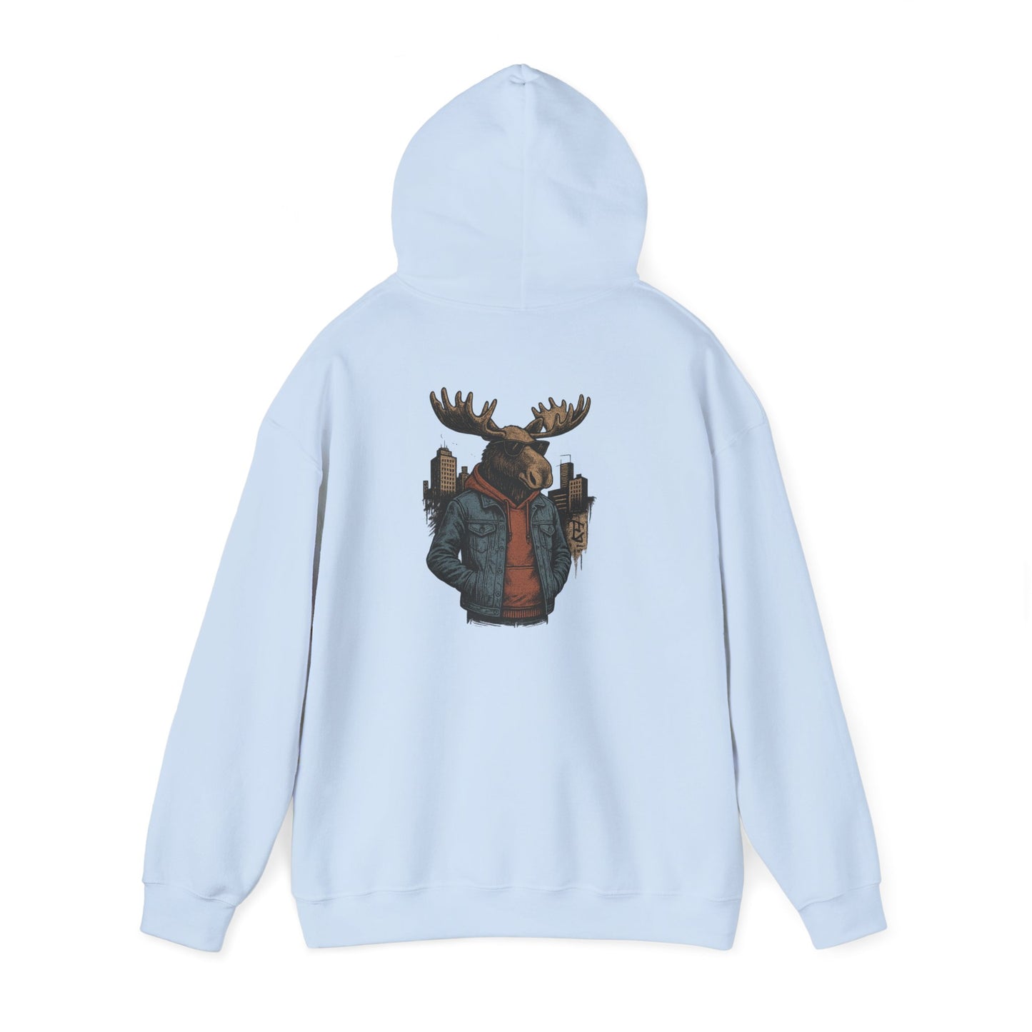 Urban Moose Cityscape Hoodie — Urban Moose Graphic Hooded Sweatshirt