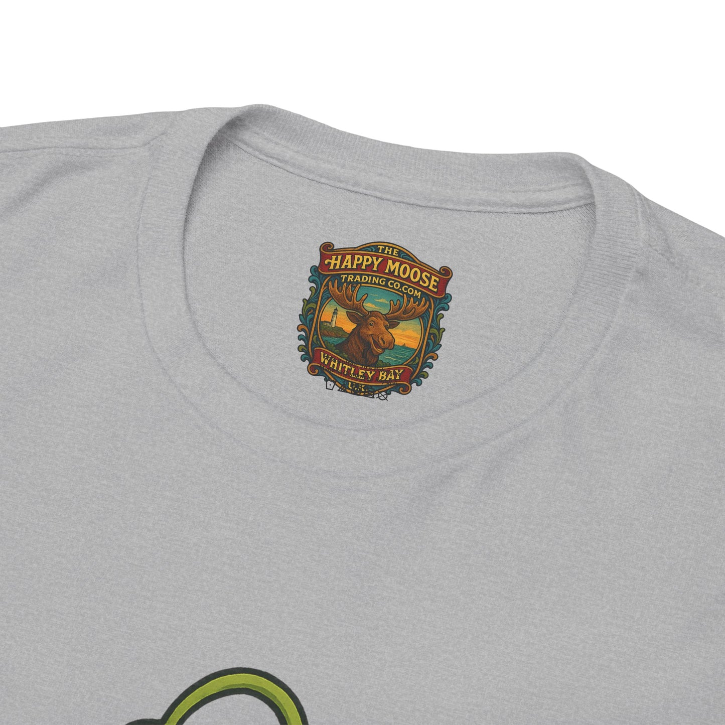 Green Alien Cartoon Tee | Funny Space Monster Illustration