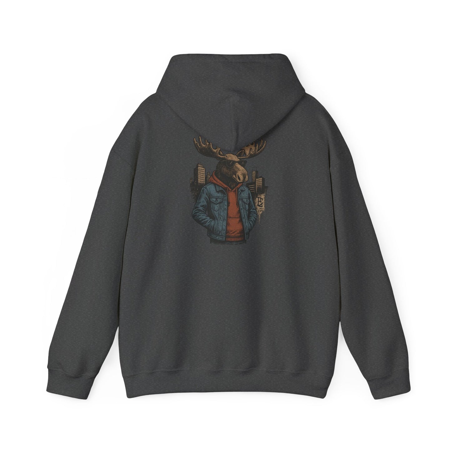 Urban Moose Cityscape Hoodie — Urban Moose Graphic Hooded Sweatshirt