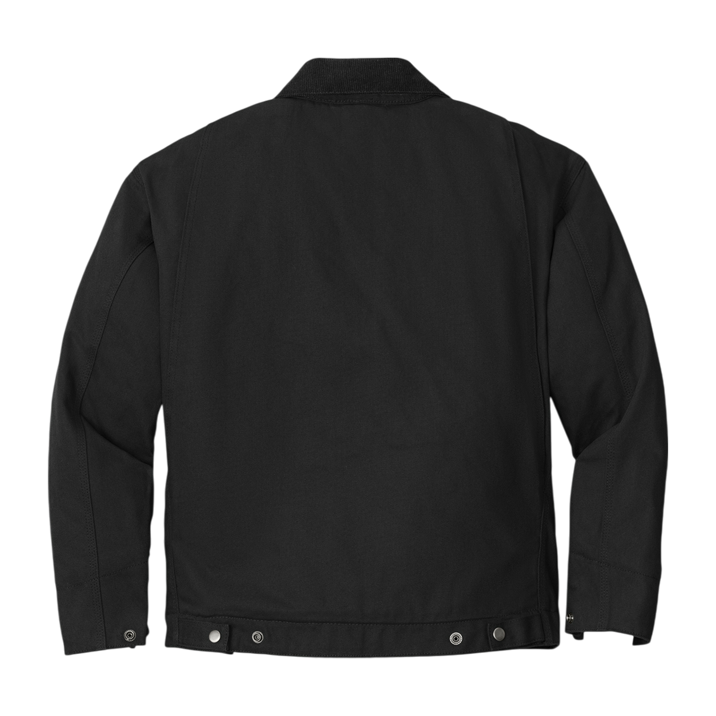 Embroidered Jacket with Green H.M. Crest — Durable Duck Cloth Jacket