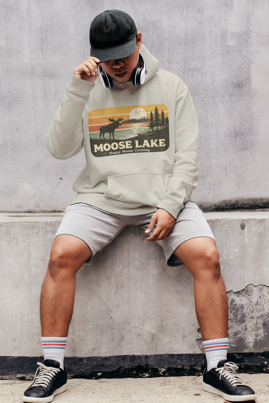 Moose Lake Hoodie — Scenic Outdoor Cabin Sweatshirt