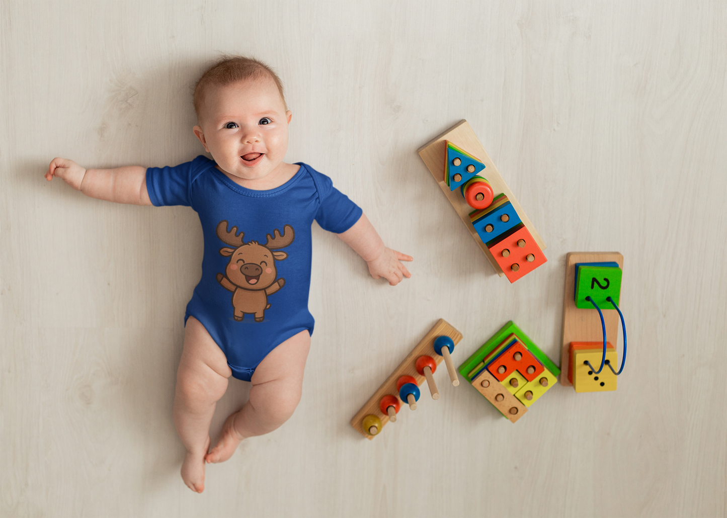 Baby Vest Infant Bodysuit – Adorable Baby Moose