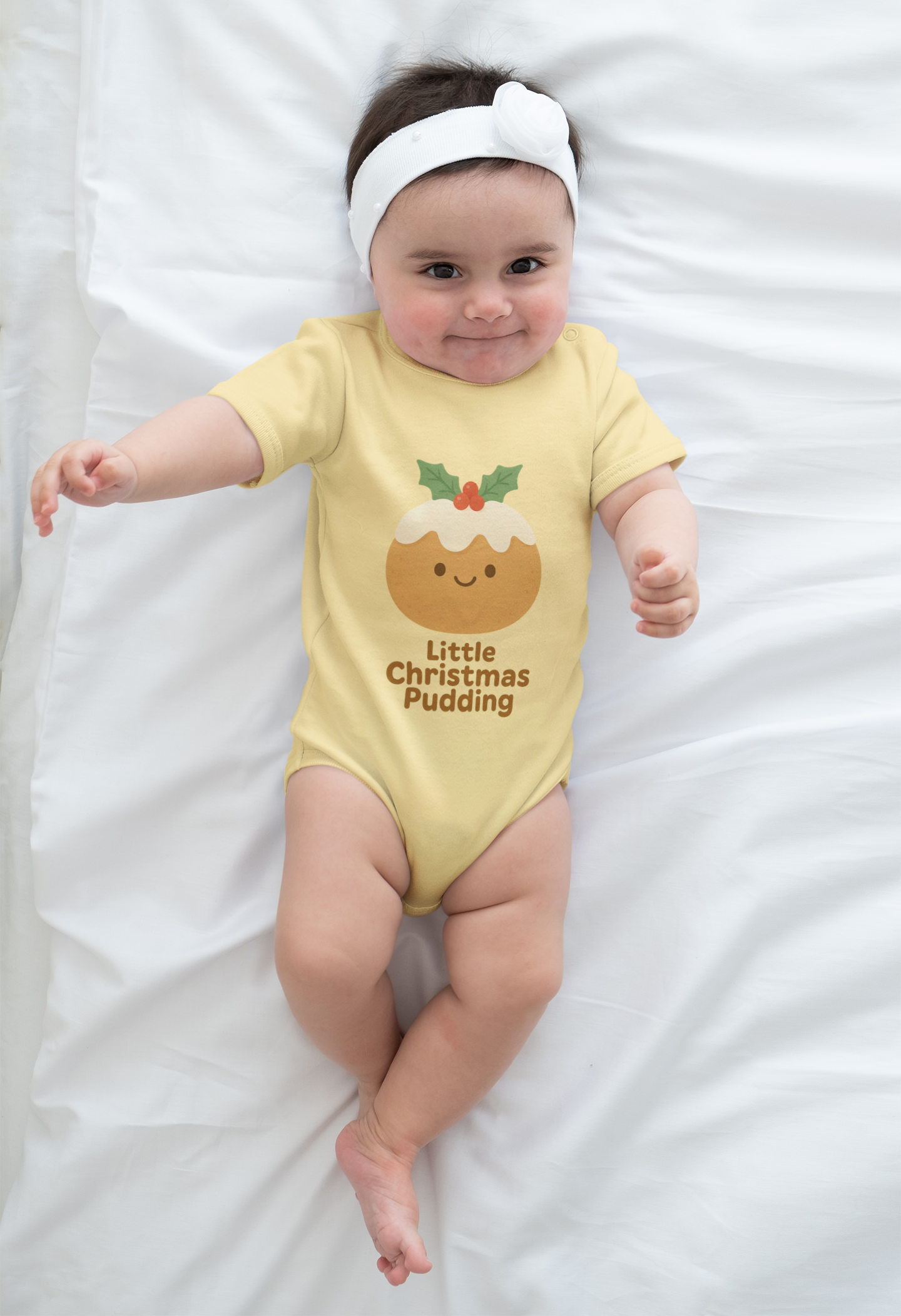Baby Vest Infant Bodysuit  — Cute 'Little Christmas Pudding'