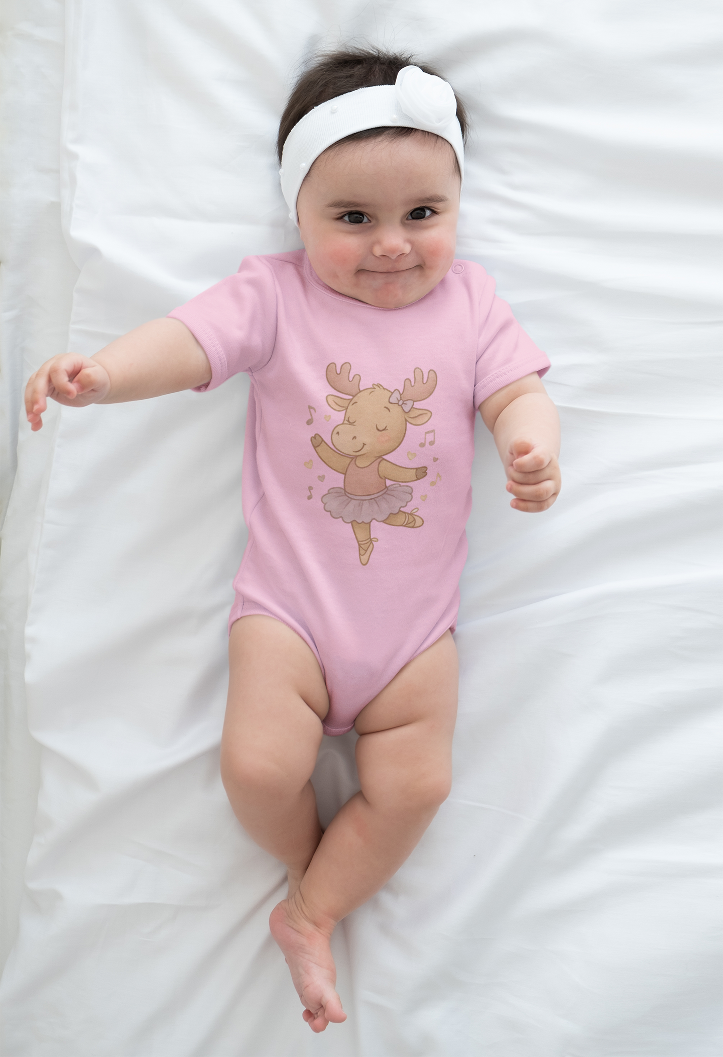 Baby Vest Infant Bodysuit — Cute Ballerina Moose
