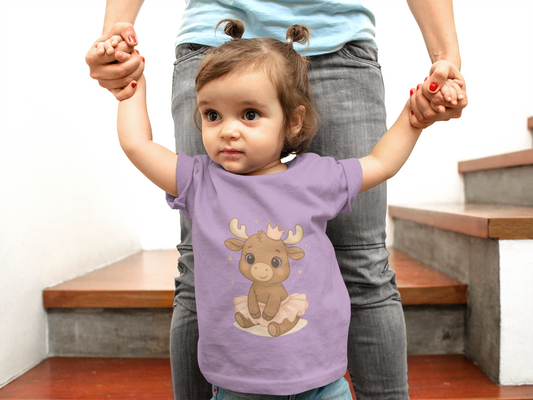 Cute Baby Moose Tee — Adorable Woodland Infant Shirt