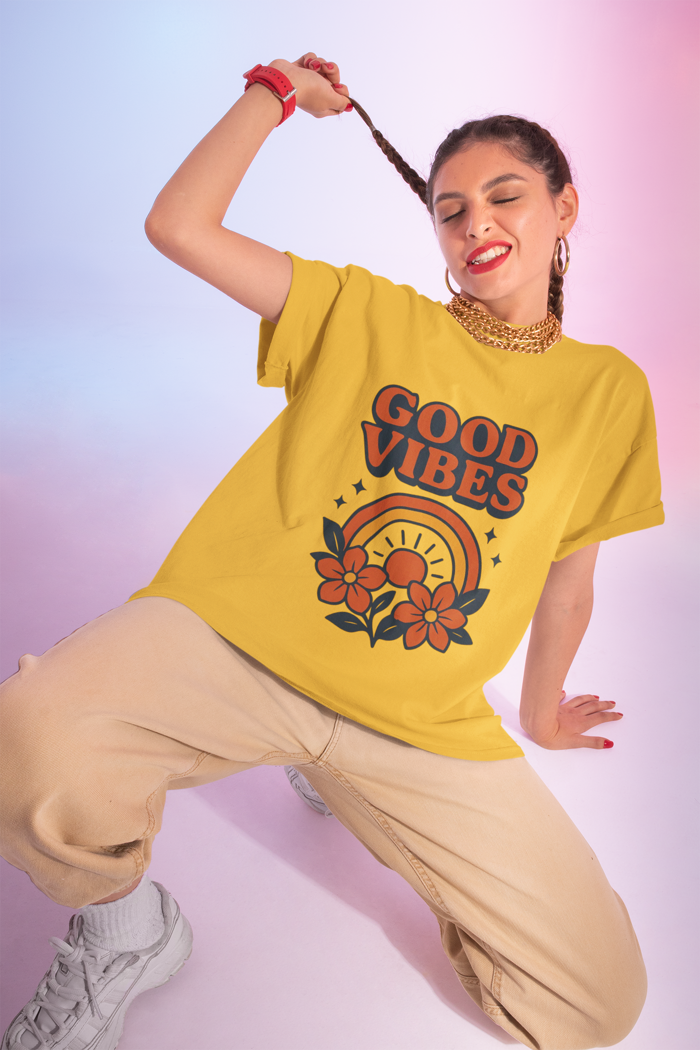 Good Vibes T-Shirt | Positive Typography Tee