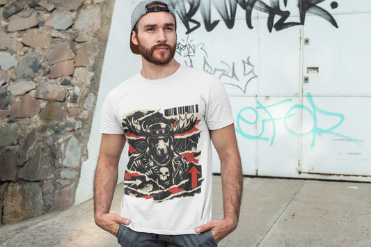 Viking Moose Graphic Tee — Nordic Skull Biker T‑Shirt