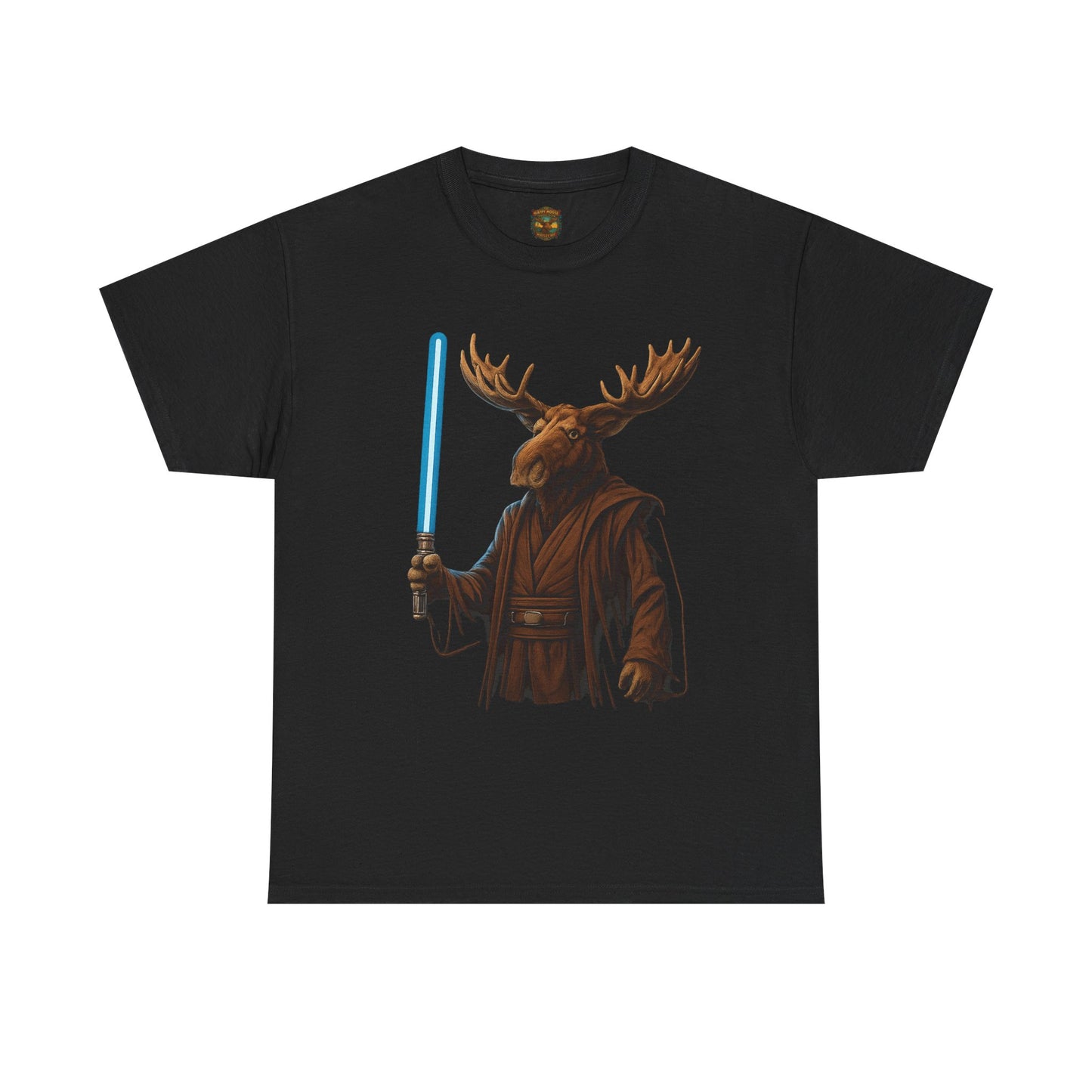 Moose Wars T‑Shirt — Funny Star Wars Inspired Moose with Lightsaber