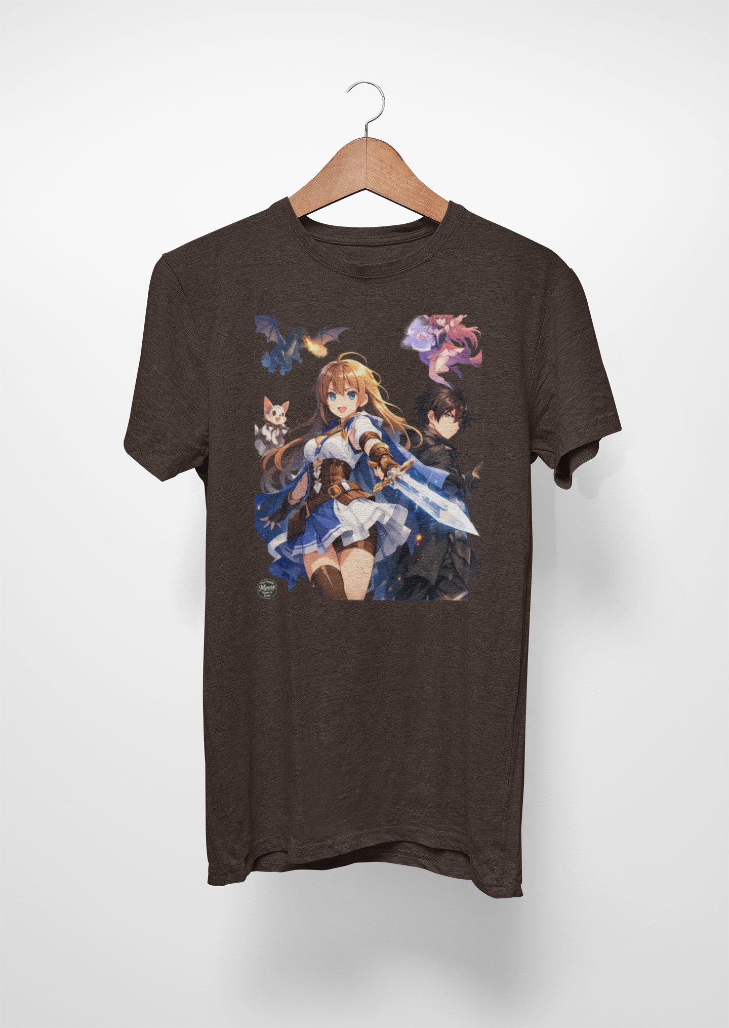 Fantasy Adventure Girl & Companion Anime T-Shirt #E002