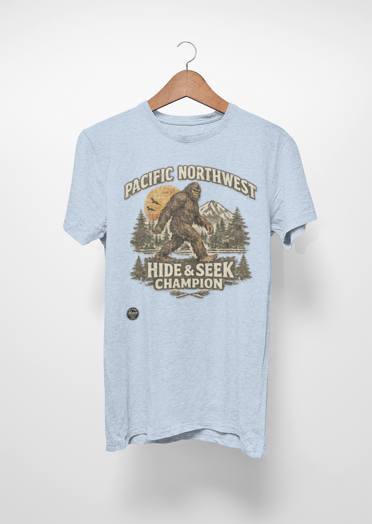 Pacific Northwest Yeti "Hide and Seek Champion" T-Shirt #M002
