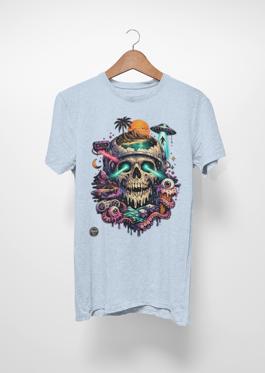 Skull Island Graphic Tee — Tropical Skull & Serpent Art T-Shirt
