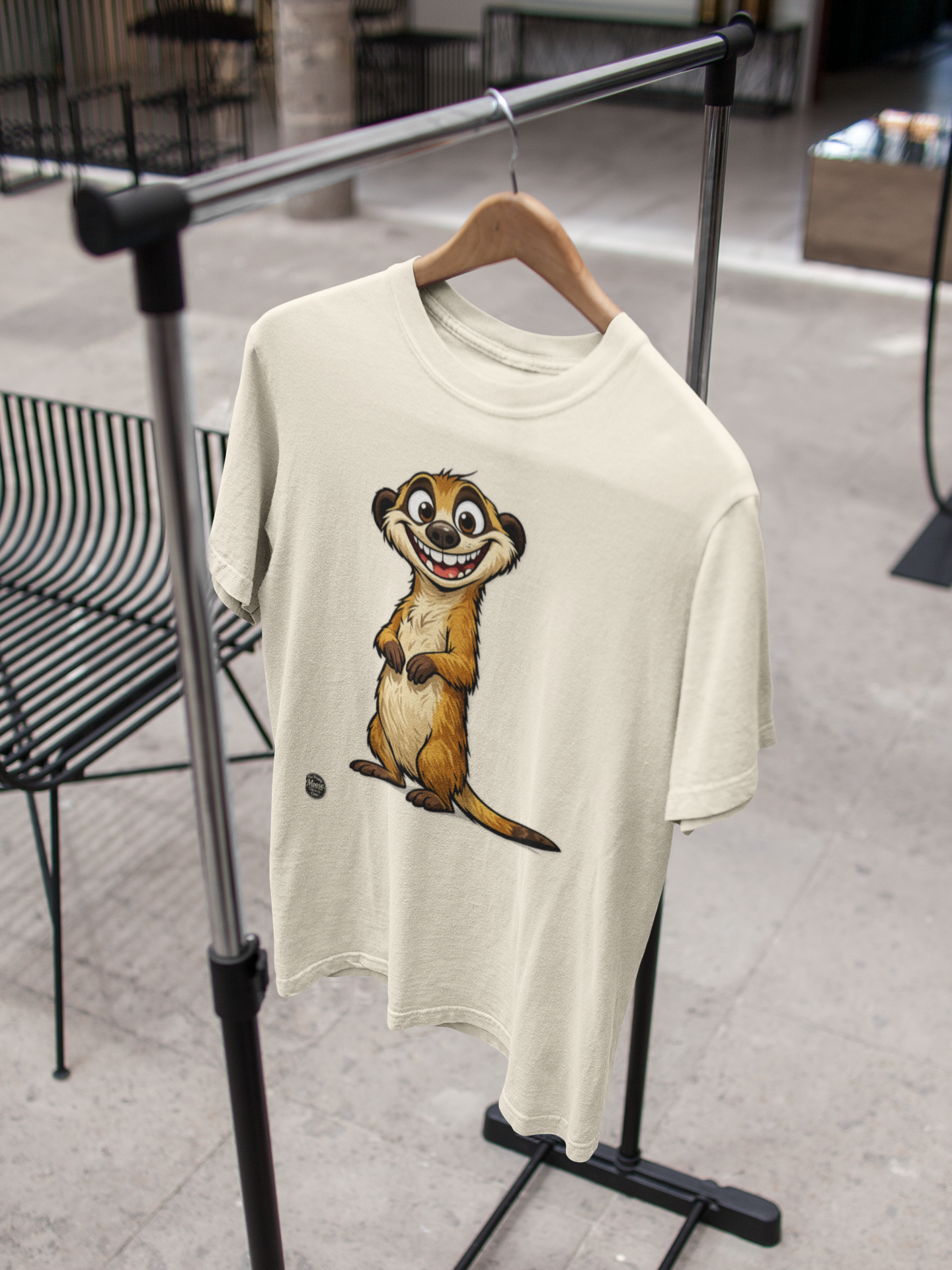 Meerkat Cute Cartoon T-Shirt — Playful Wildlife Tee