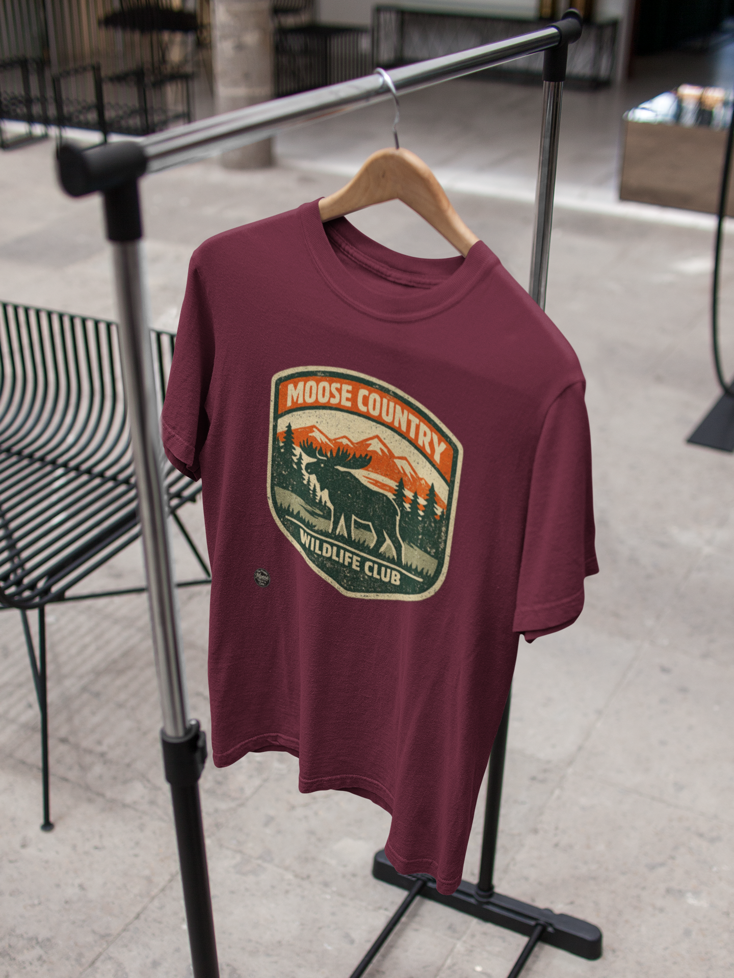 Moose Country Wildlife Club T-Shirt — Outdoor Hunting & Nature Tee