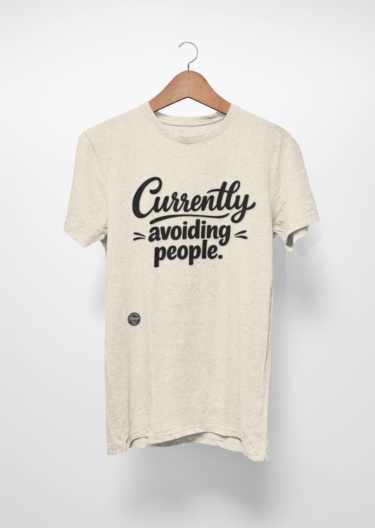 Currently Avoiding People T‑Shirt — Funny Introvert Graphic Tee