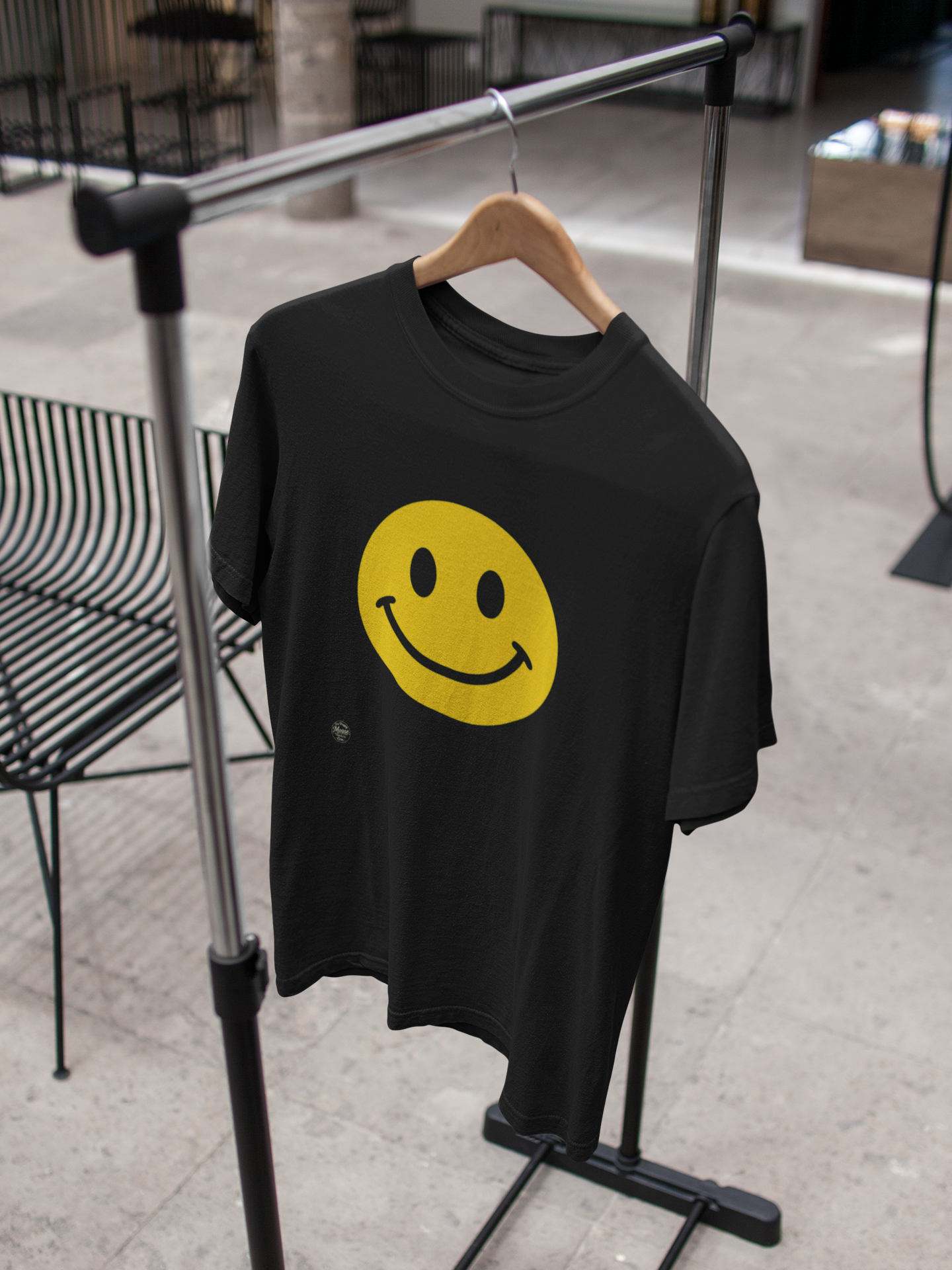 Smiley Face Graphic Tee — Retro Happy Emoji T-Shirt