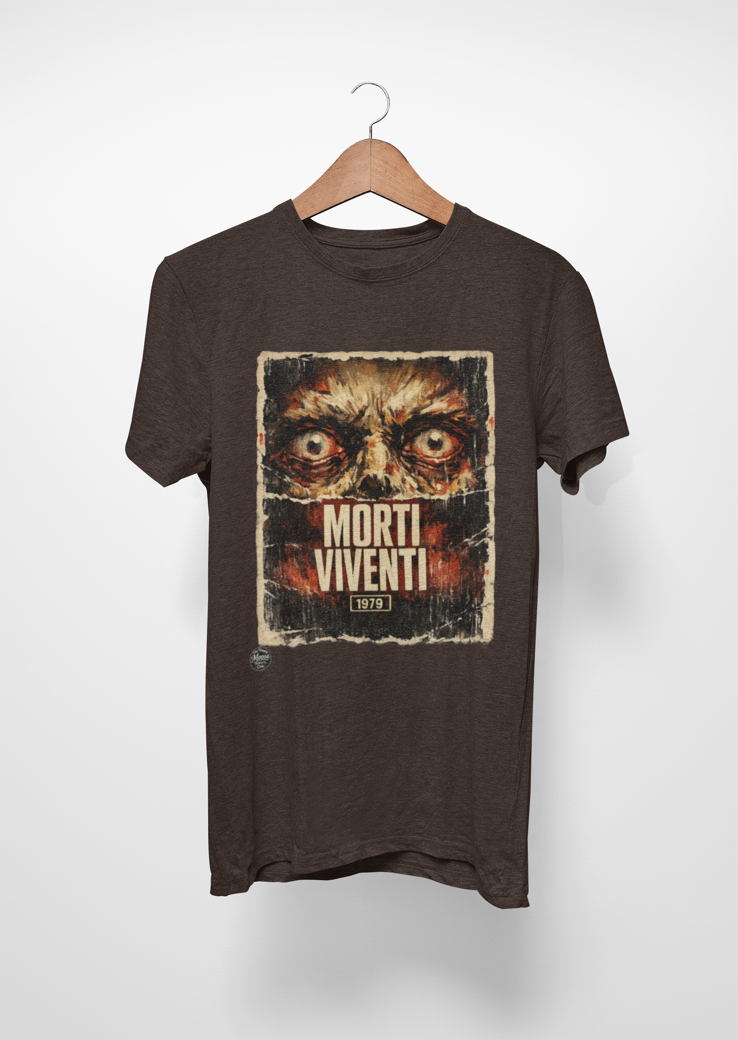 Zombie Horror Poster Tee — "Morti Viventi" Graphic T‑Shirt  EZ001