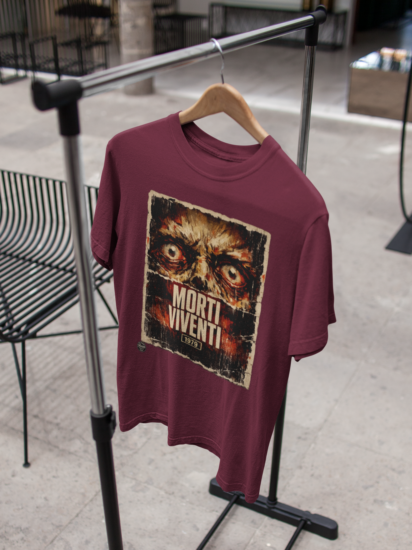 Zombie Horror Poster Tee — "Morti Viventi" Graphic T‑Shirt  EZ001