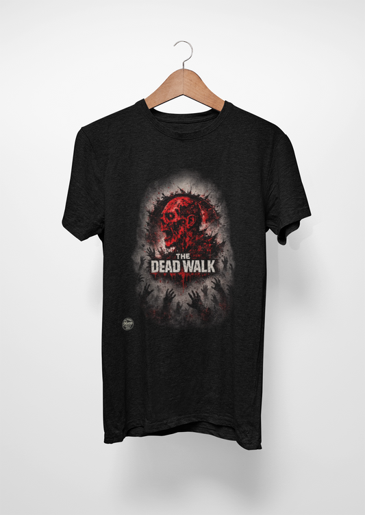 Zombie Graphic Tee — "The Dead Walk" Horror T-Shirt EZ003