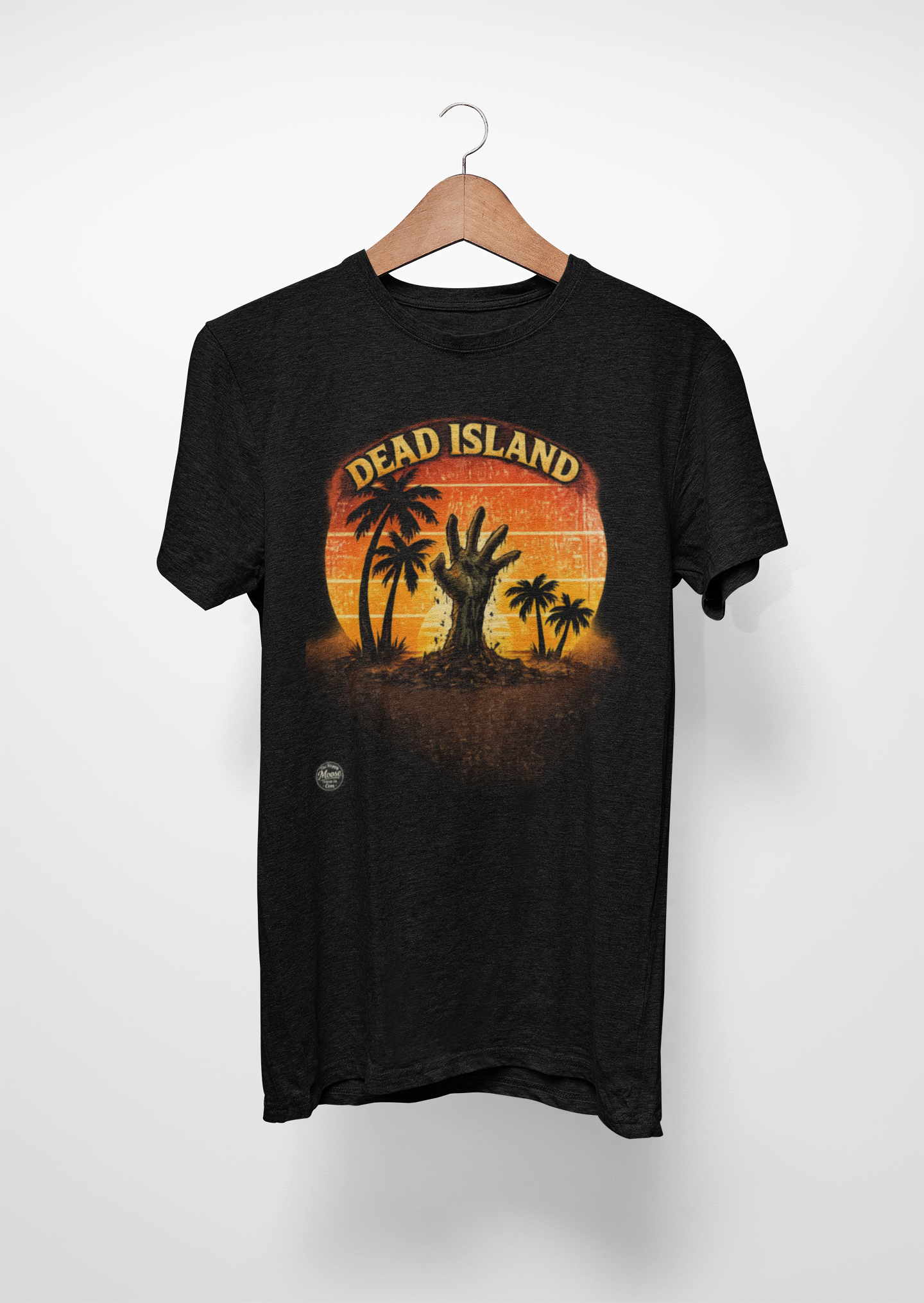 Dead Island Sunset Tee — Zombie Palm Tree Graphic T-Shirt