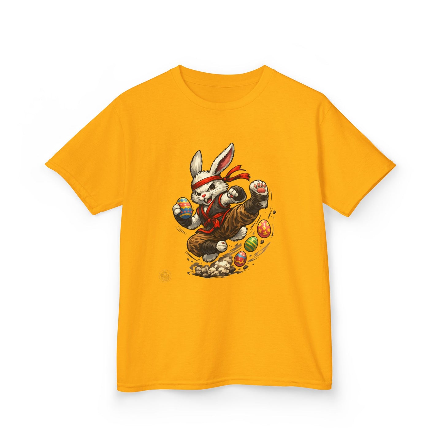 Kids Tee — Playful Easter Bunny with Colorful Eggs
