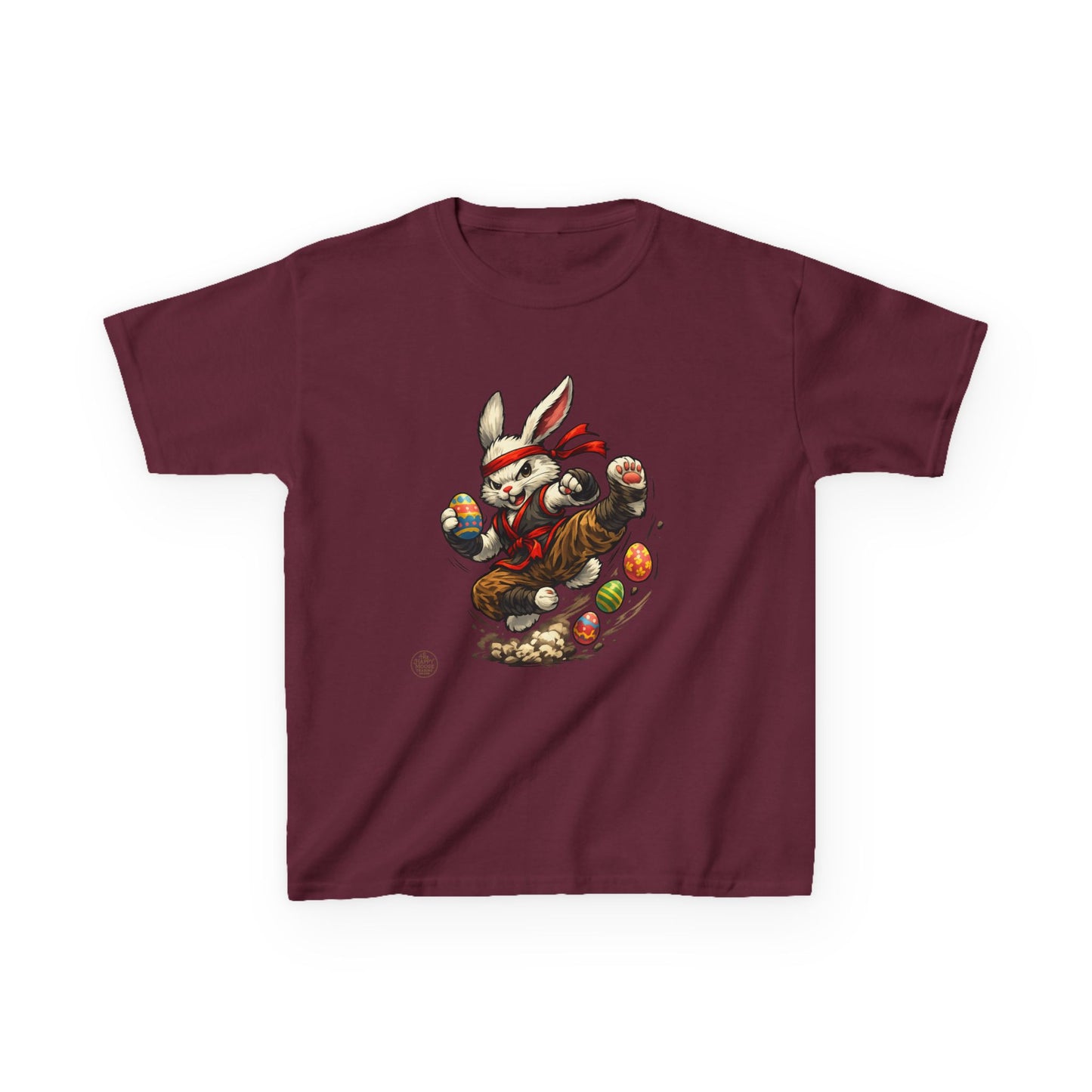 Kids Tee — Playful Easter Bunny with Colorful Eggs