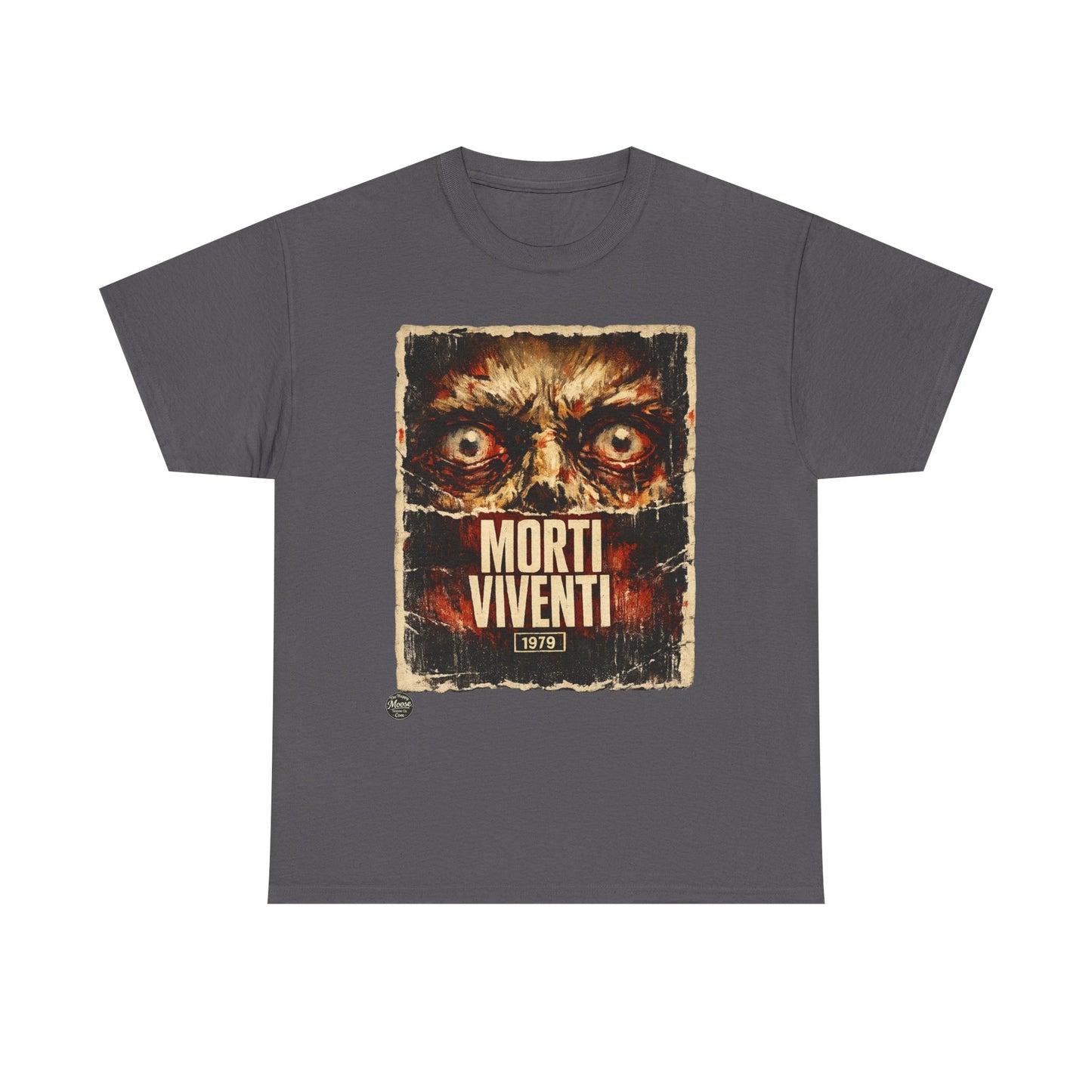 Zombie Horror Poster Tee — "Morti Viventi" Graphic T‑Shirt  EZ001